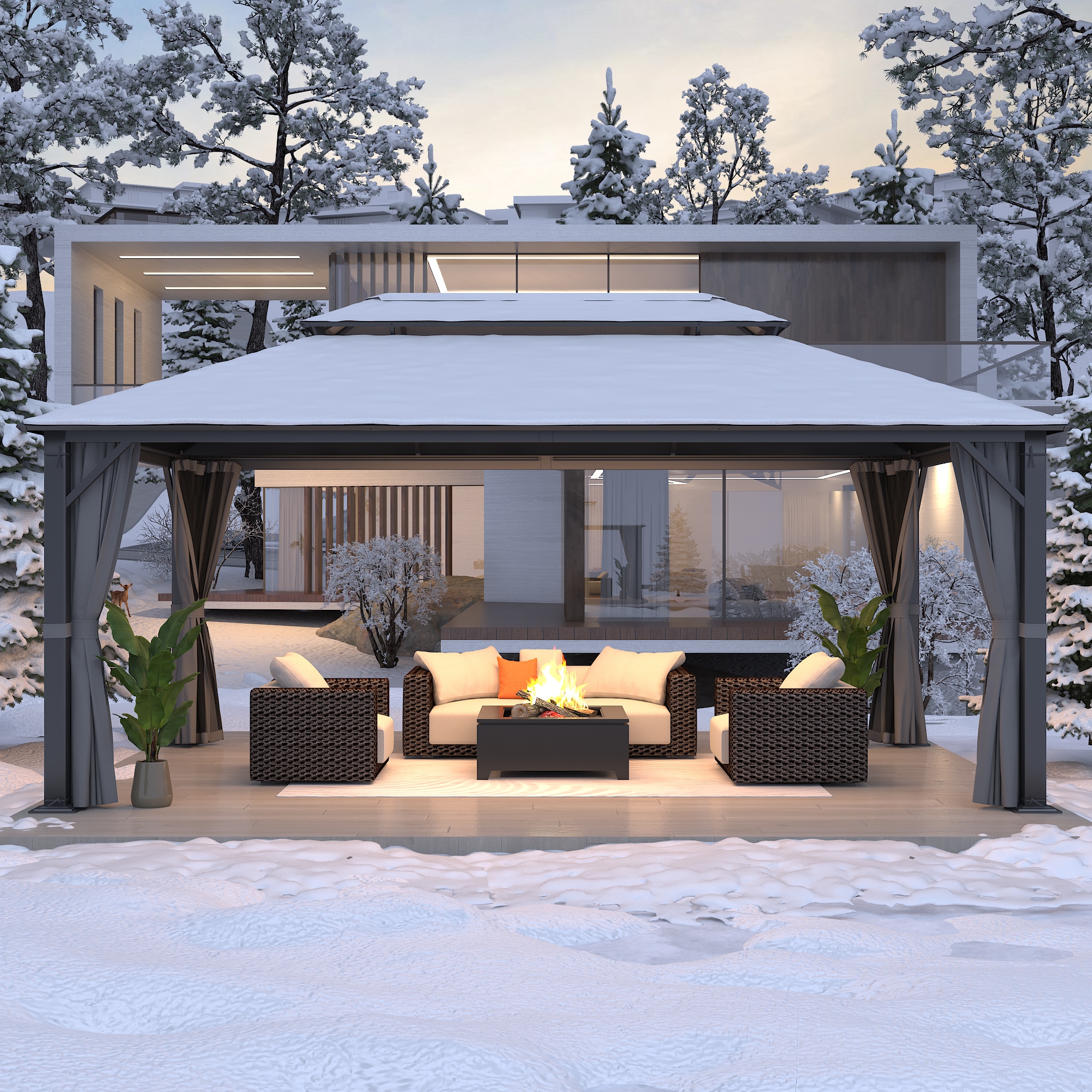 Coveronics LW-BPYSS24-G036 Wood-Resin-Gazebos - View #5