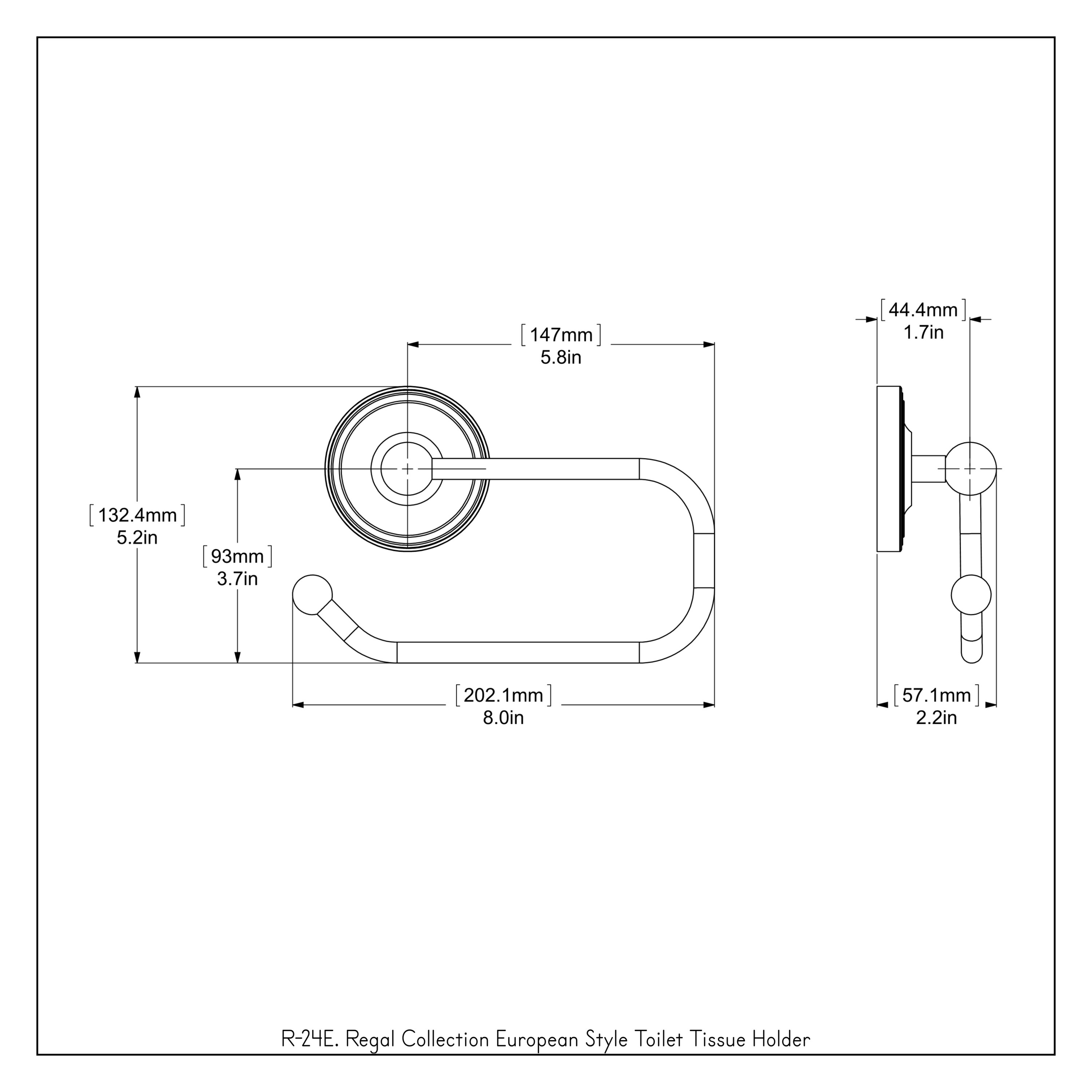 Allied Brass R-24E-SBR d060360 - View #3