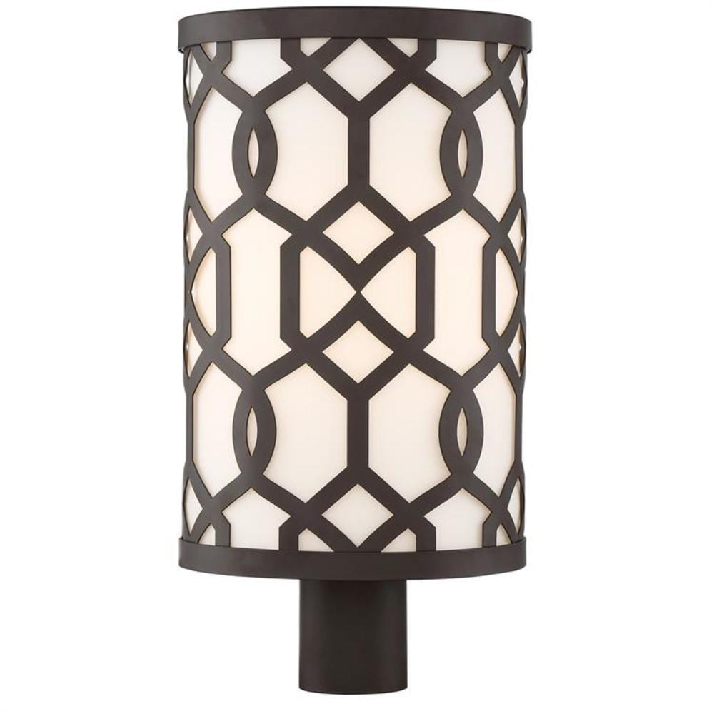 Crystorama JEN-2209-DB Jennings 19.5-in Dark Bronze Transitional Outdoor Light Post Lantern
