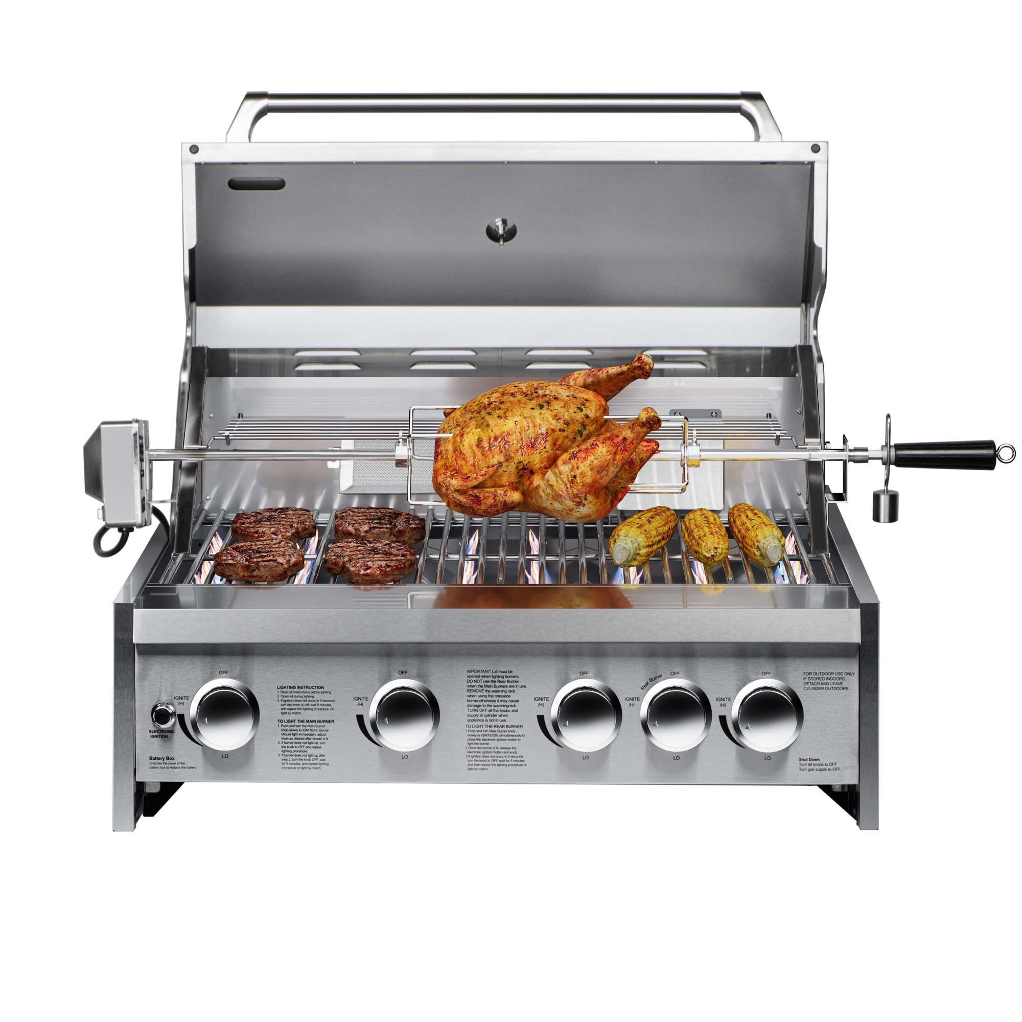 KoolMore LOW-KM-OKS-BQ30  Stainless steel Liquid Propane Gas Grill