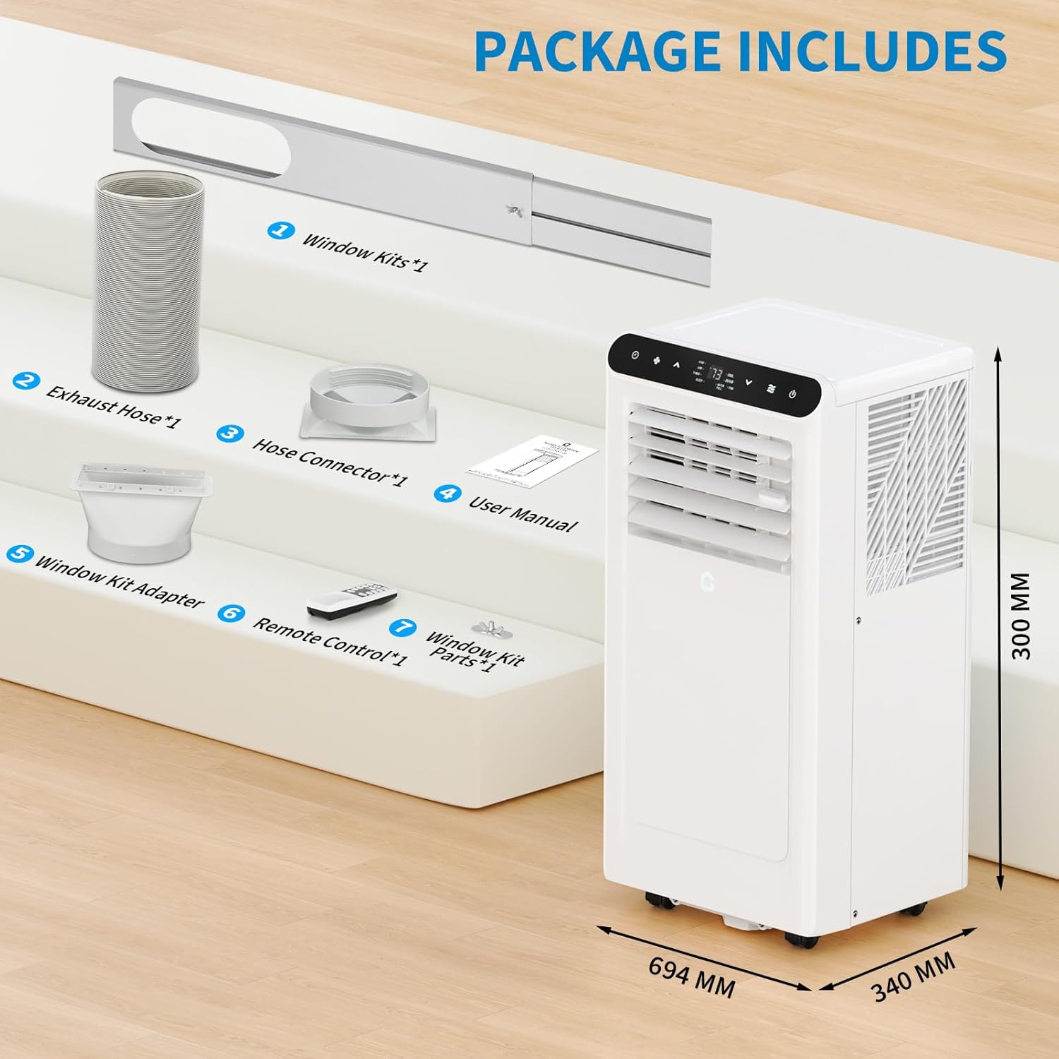 Qeetex 808-337DW8VN Portable-Air-Conditioners - View #2