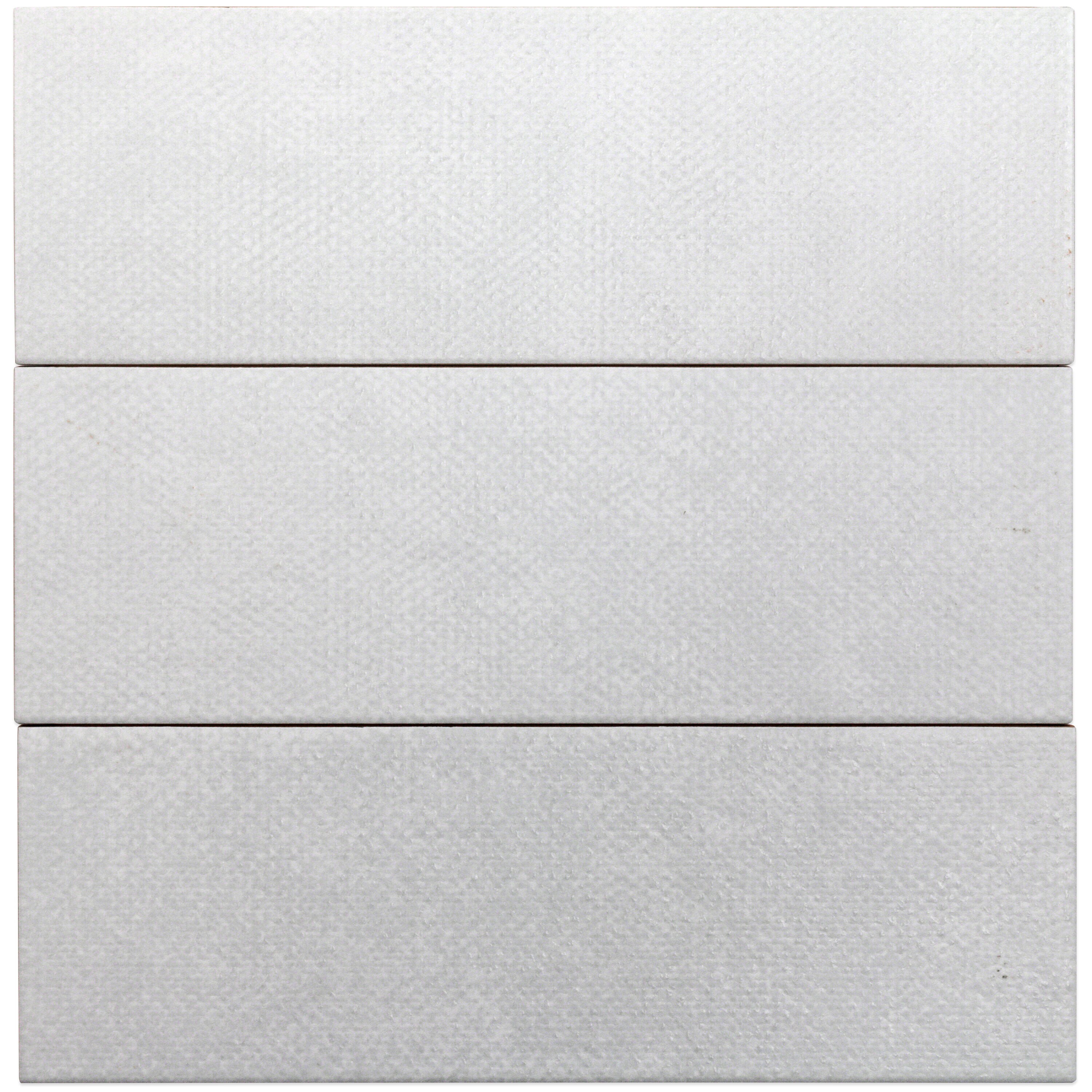 Artmore Tile Detroit White 4-in x 12-in Matte Ceramic Subway Wall Tile ...