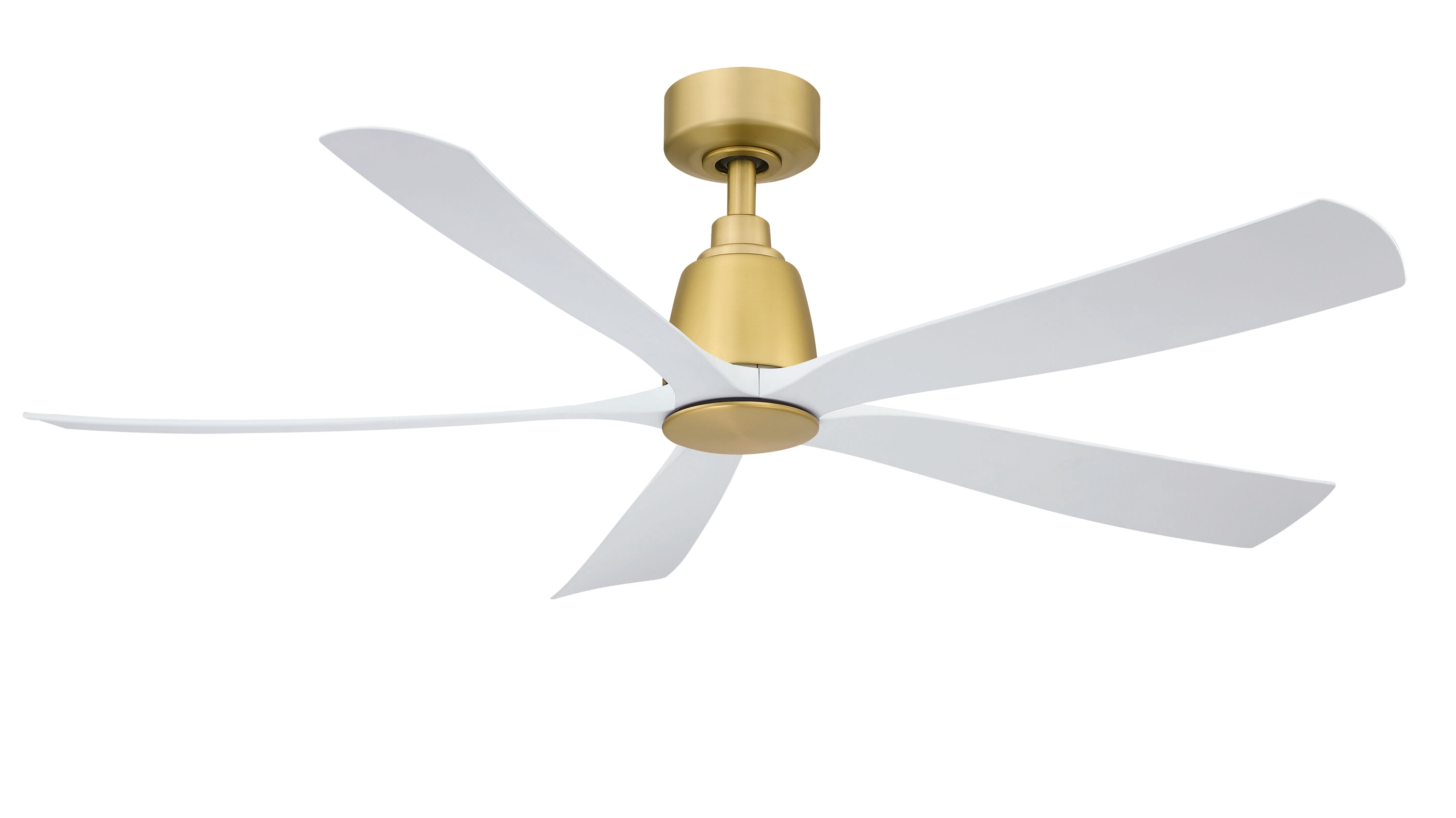 Fanimation Kute5 52-in Matte Greige with Weathered Wood Blades Indoor/Outdoor Smart Ceiling Fan Light Kit Compatible and Remote (5-Blade) FPD5534GR Sansujyuku sansujyuku.com