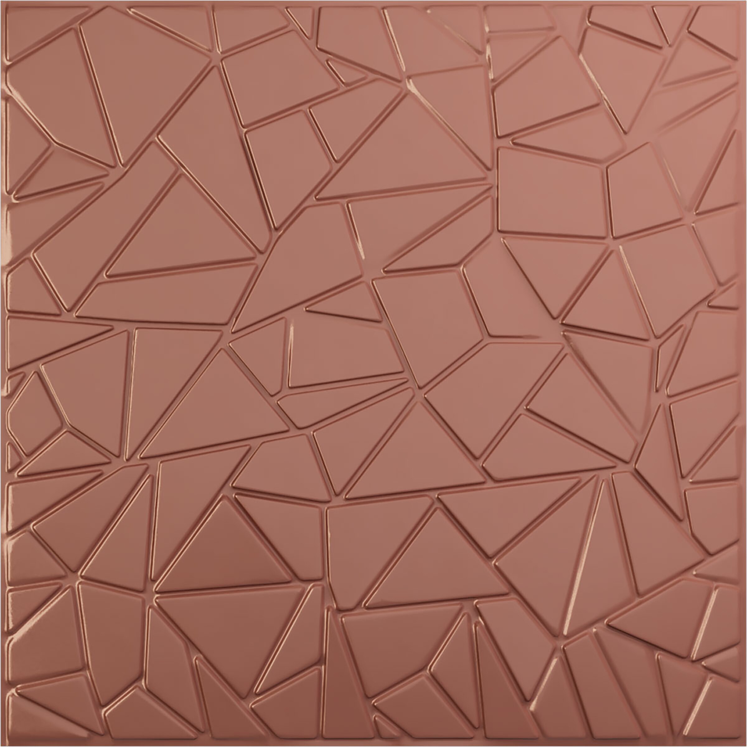 Ekena Millwork WP20X20EWFCP-CASE-12 19-5/8-in x 19-5/8-in Embossed Paintable/Stainable Pink PVC Wall Panel ( 12 -Pack, Covers 32.04 )