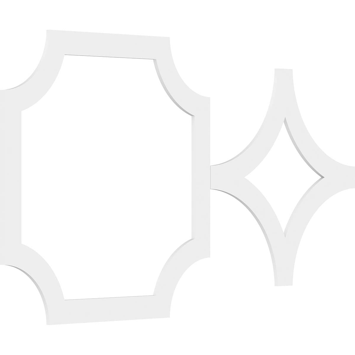 Large White PVC Decorative Fretwork Wall Panels