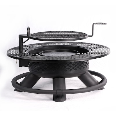 Black Steel Wood Burning Fire Pit, How Much Is An Outdoor Fire Pit