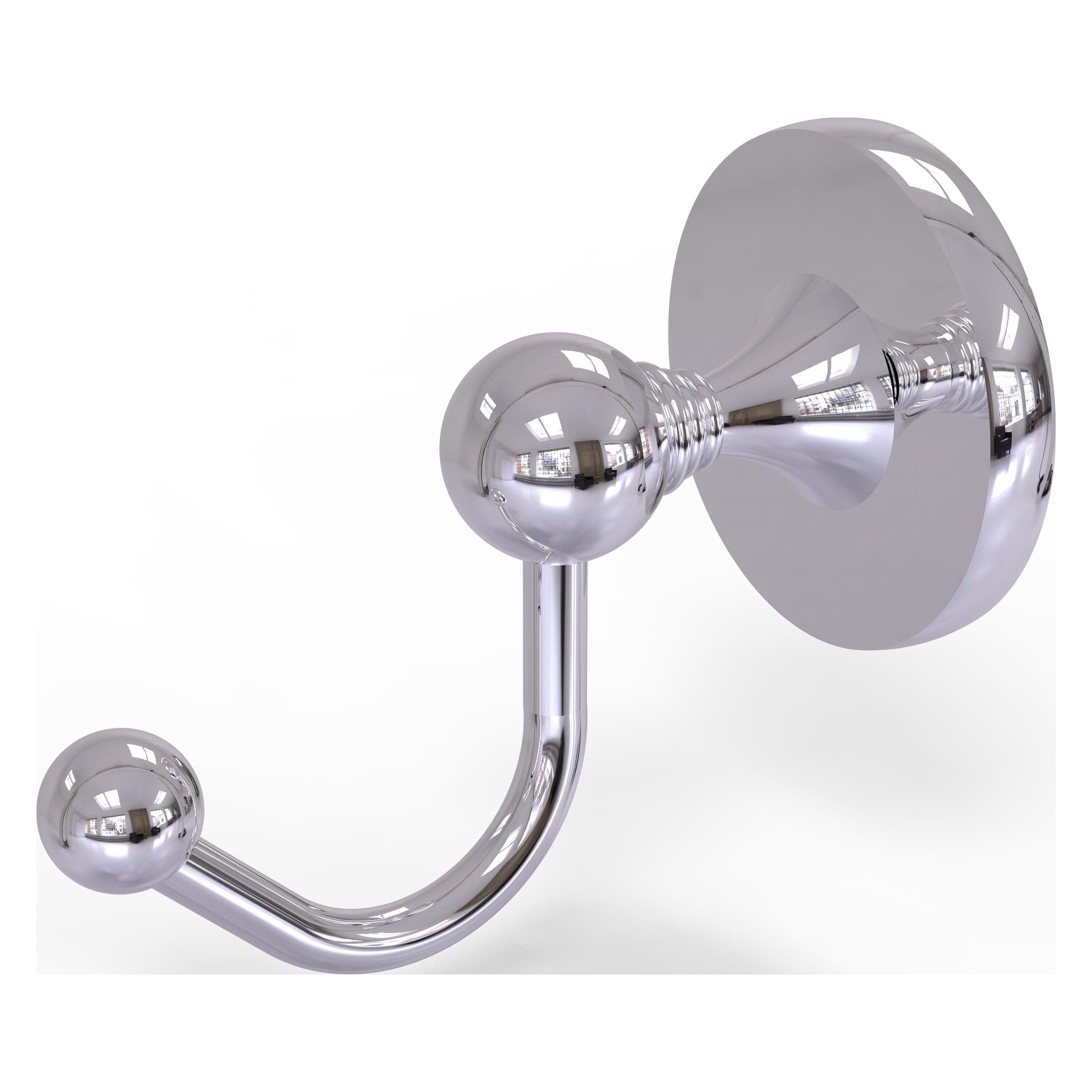 Allied Brass SL-20-PC Shadwell Polished Chrome Single -Hook Wall mount Towel Hook