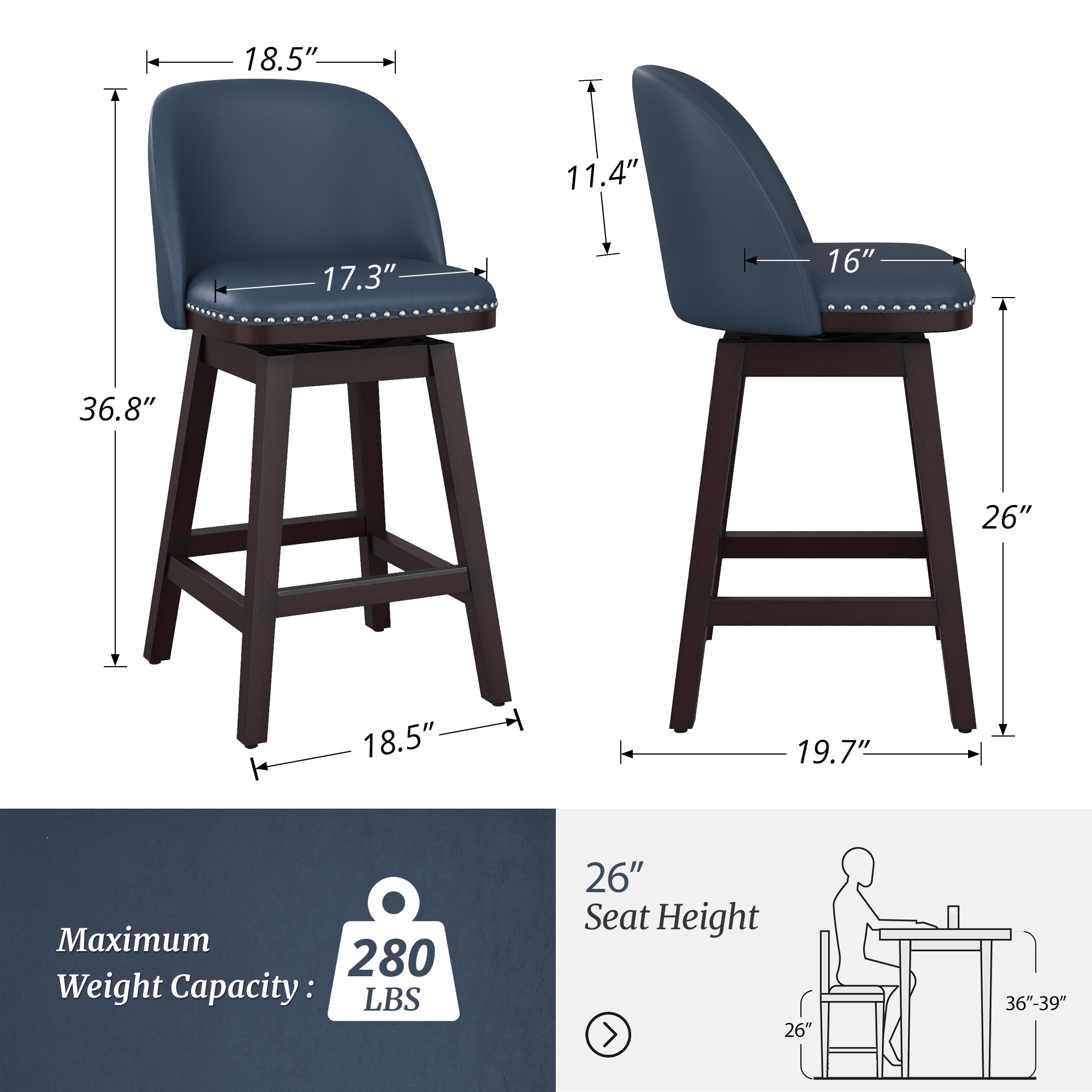 LUE BONA YB-009-06LS stools - View #2