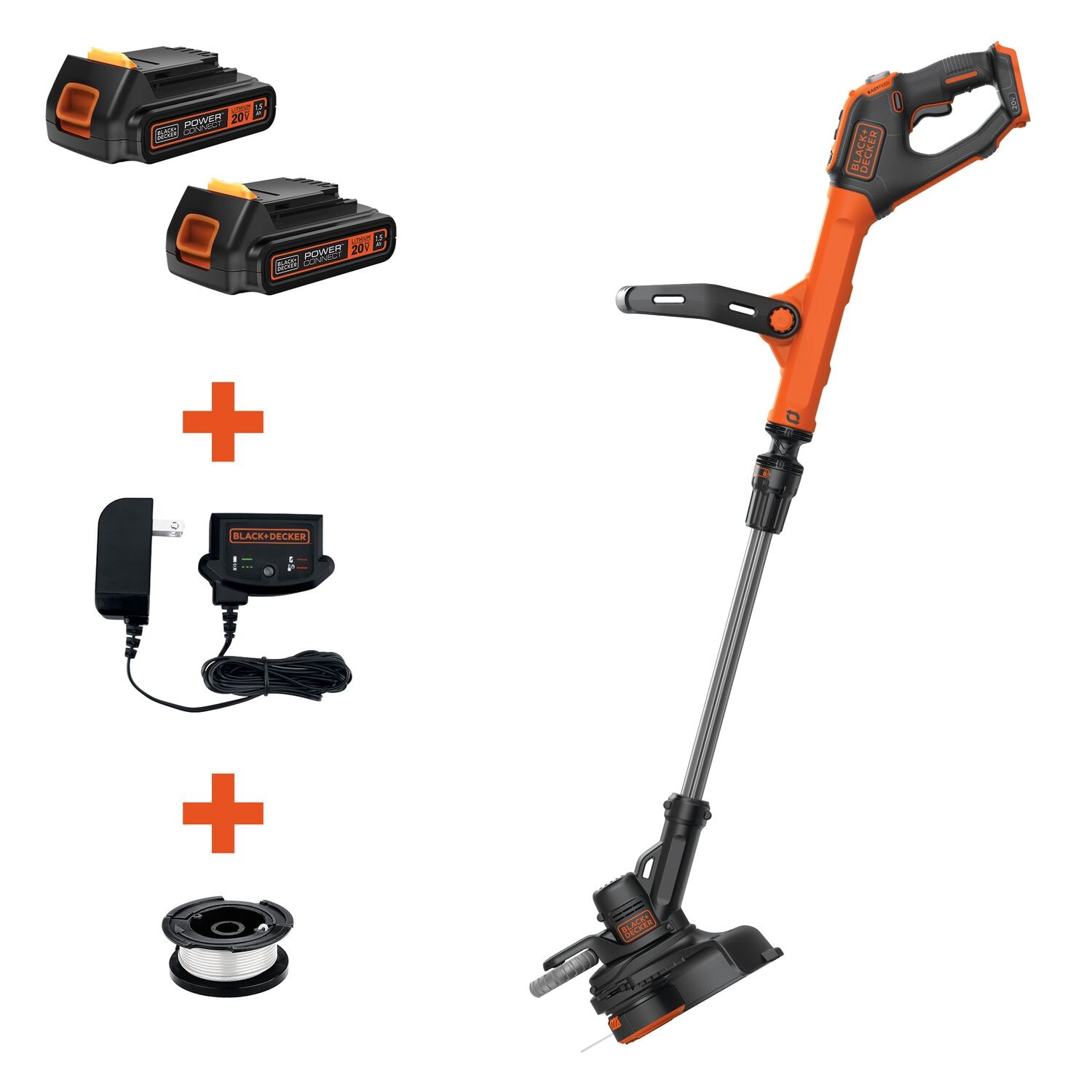 Black and decker battery online powered weed eater