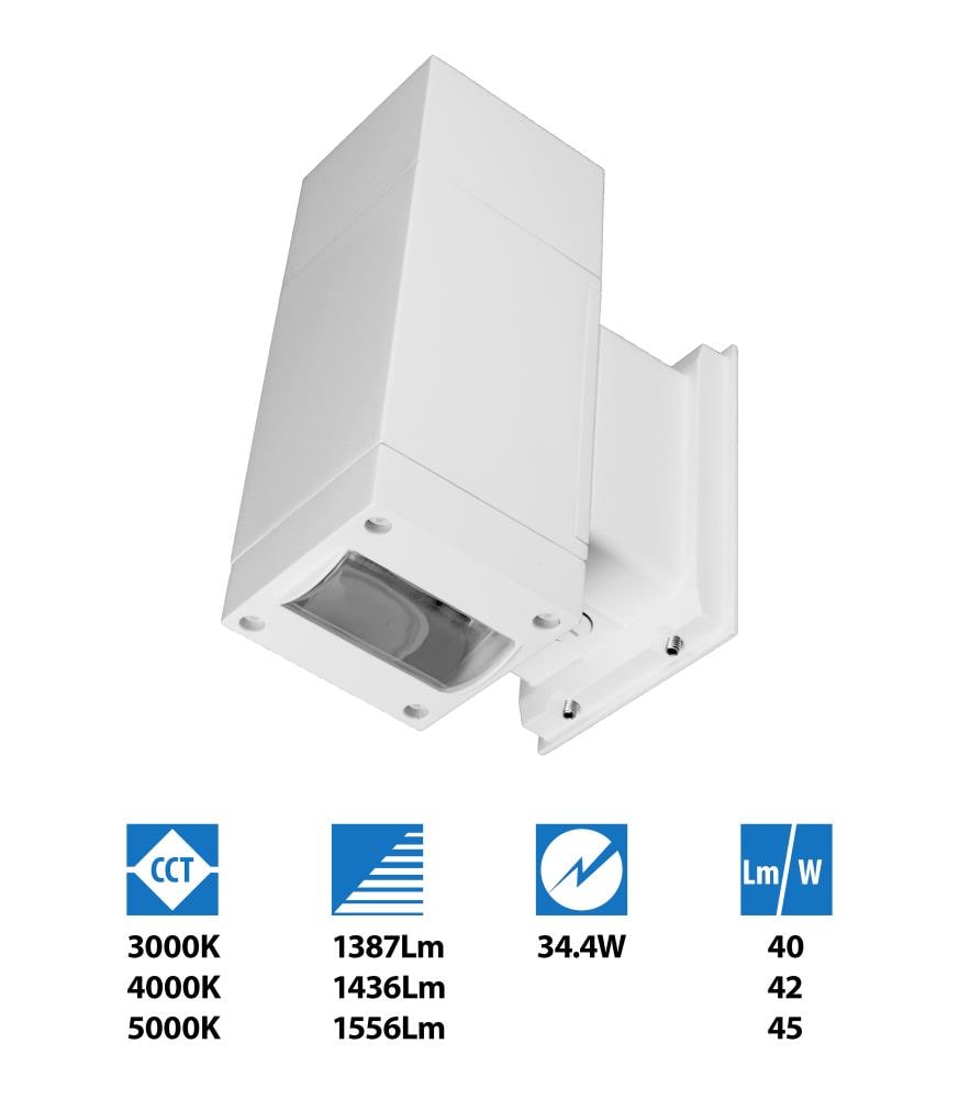 Nicor Lighting OWCF4N1036MV30WH Outdoor-Wall-Lighting - View #5