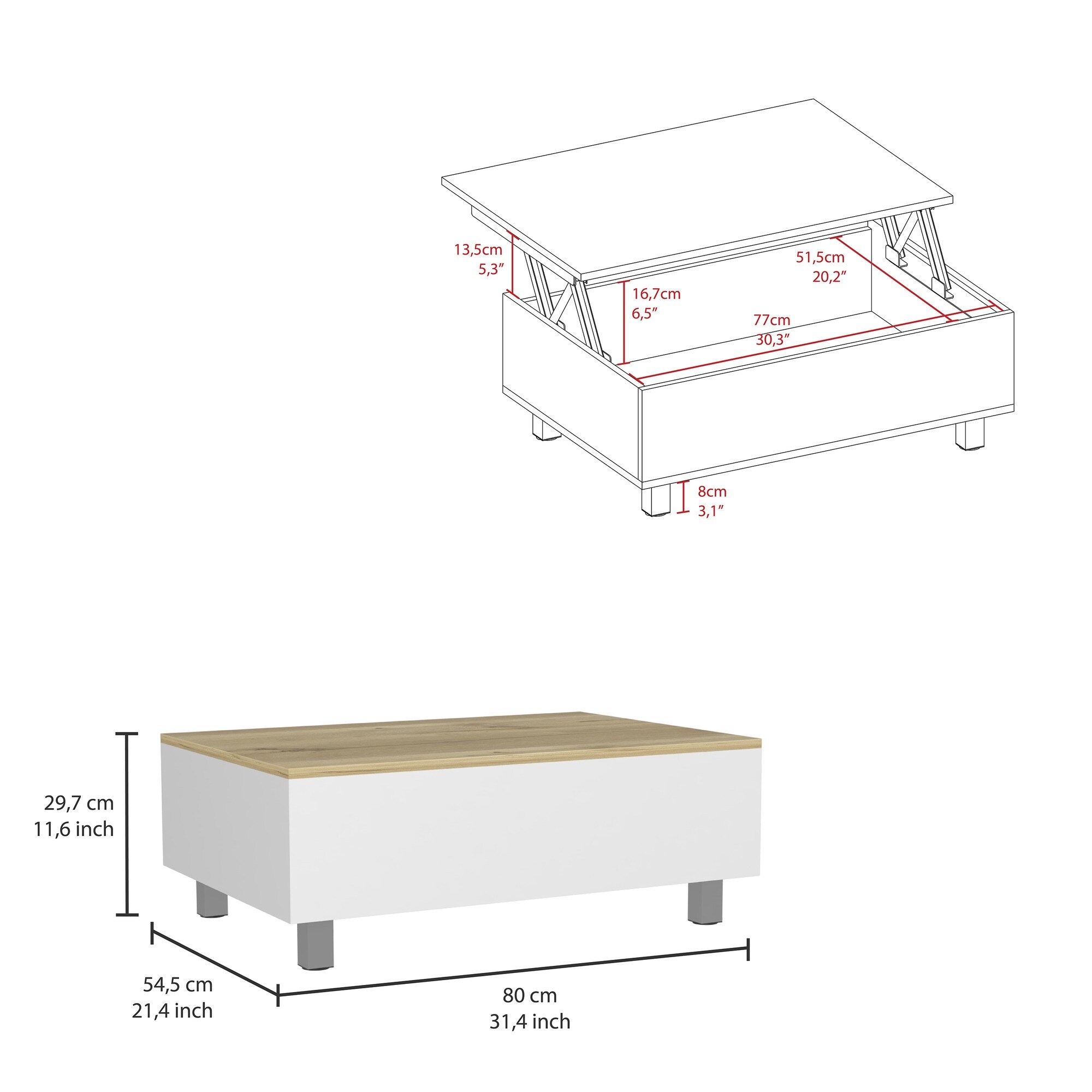 HyperDrop Cart W-B07091866 Coffee-Tables - View #3