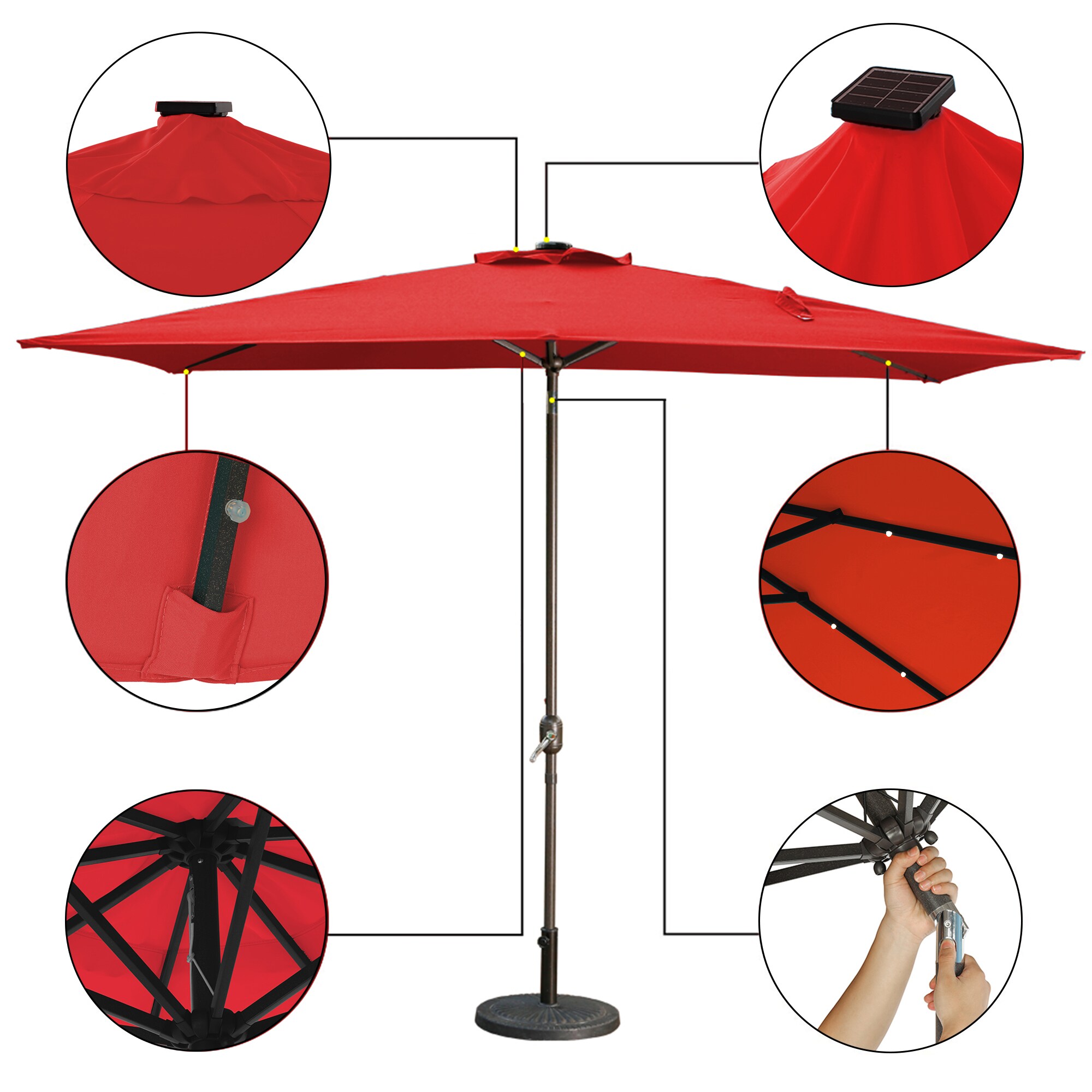 Boyel Living BL-OD011LEDRD Umbrellas-2 - View #5