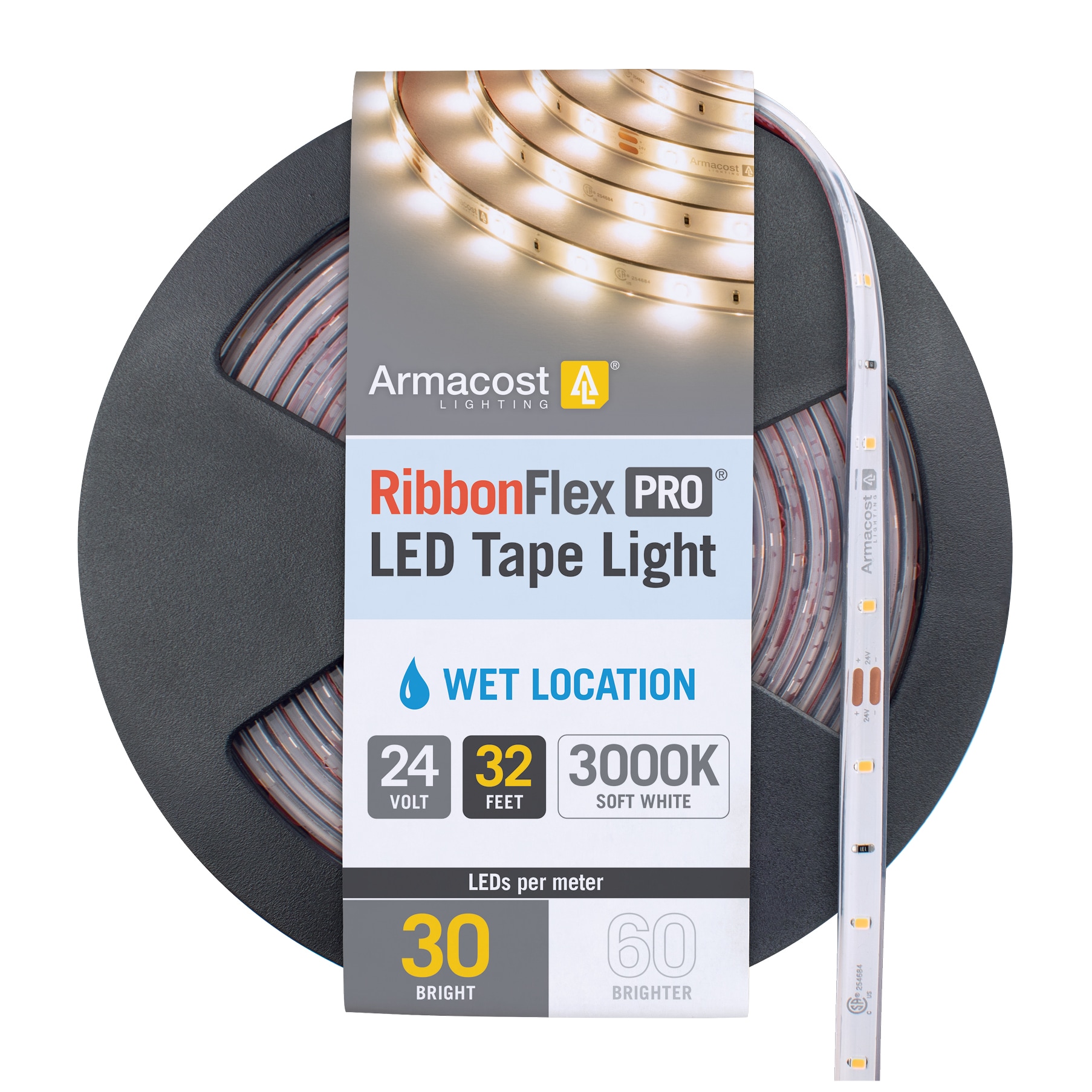 Armacost Lighting 144450 32.8-ft LED Soft White Tape Light