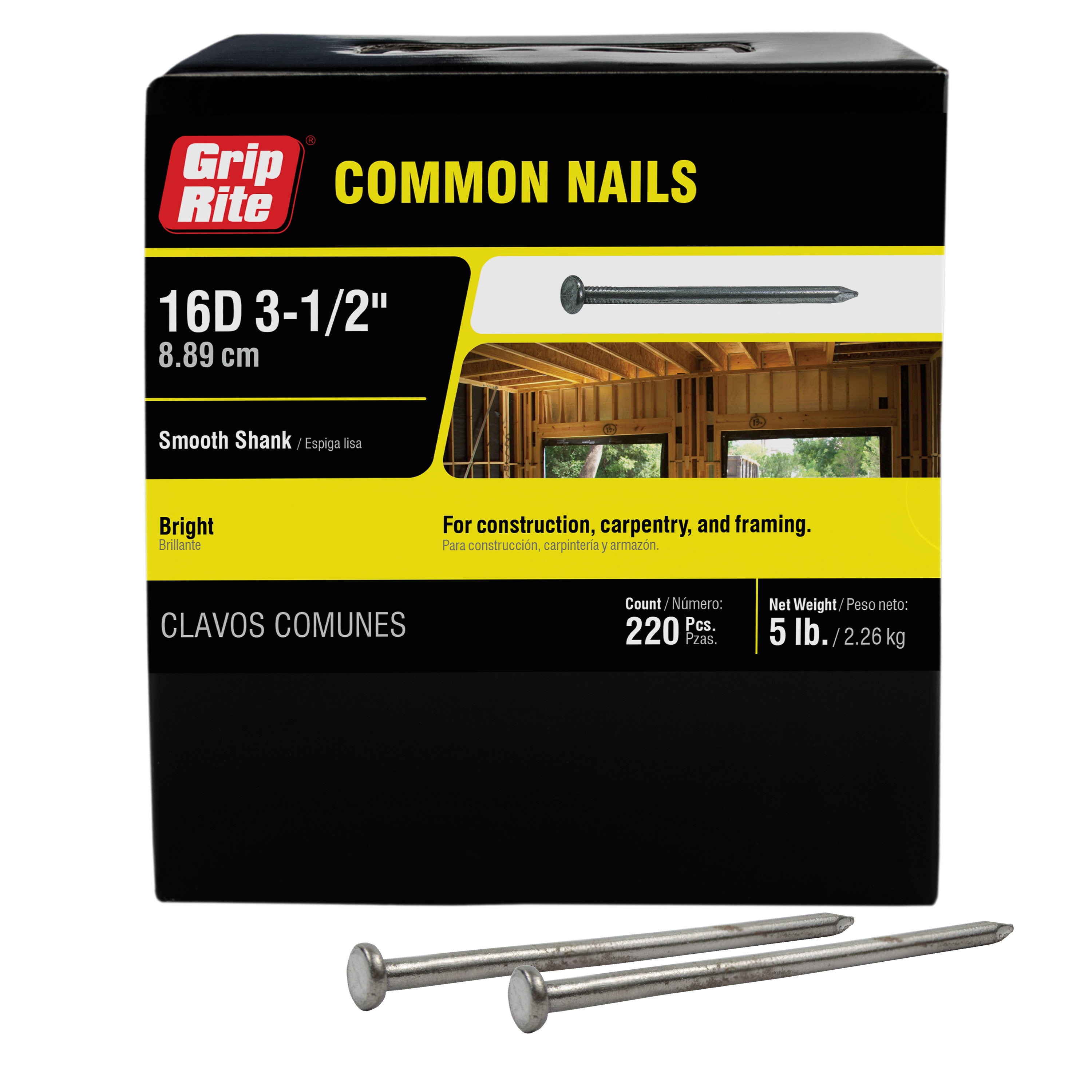 Duo-Fast 2-1/4-in x 0.092-in Coated Ring Collated Framing Nails (3600-Per  Box) in the Framing Nails department at Lowes.com