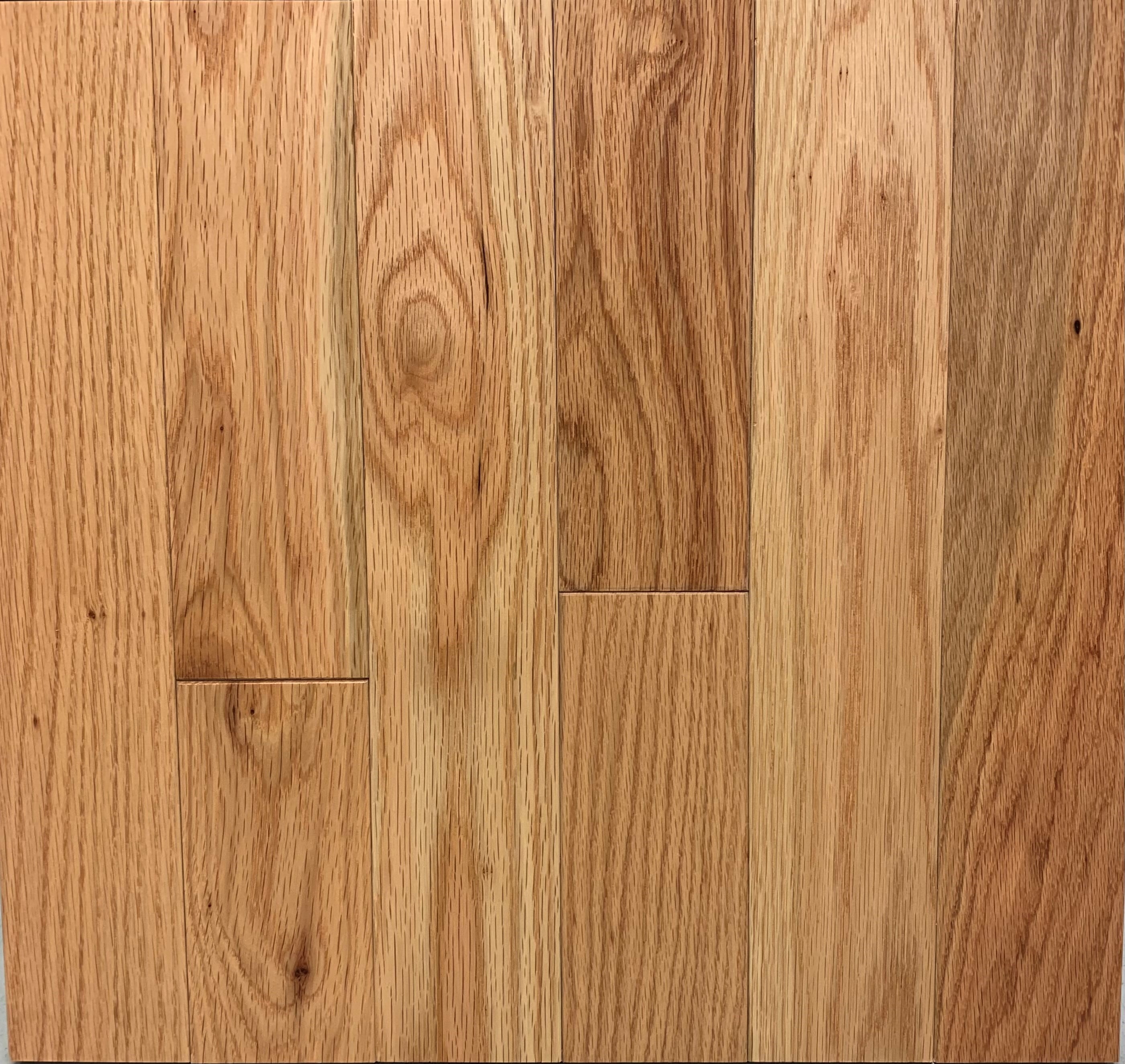 Natural Oak 2-1/4-in W x 3/4-in T x Varying Length Smooth/Traditional Solid Hardwood Flooring (25-sq ft) in Brown | - allen + roth 2RO700