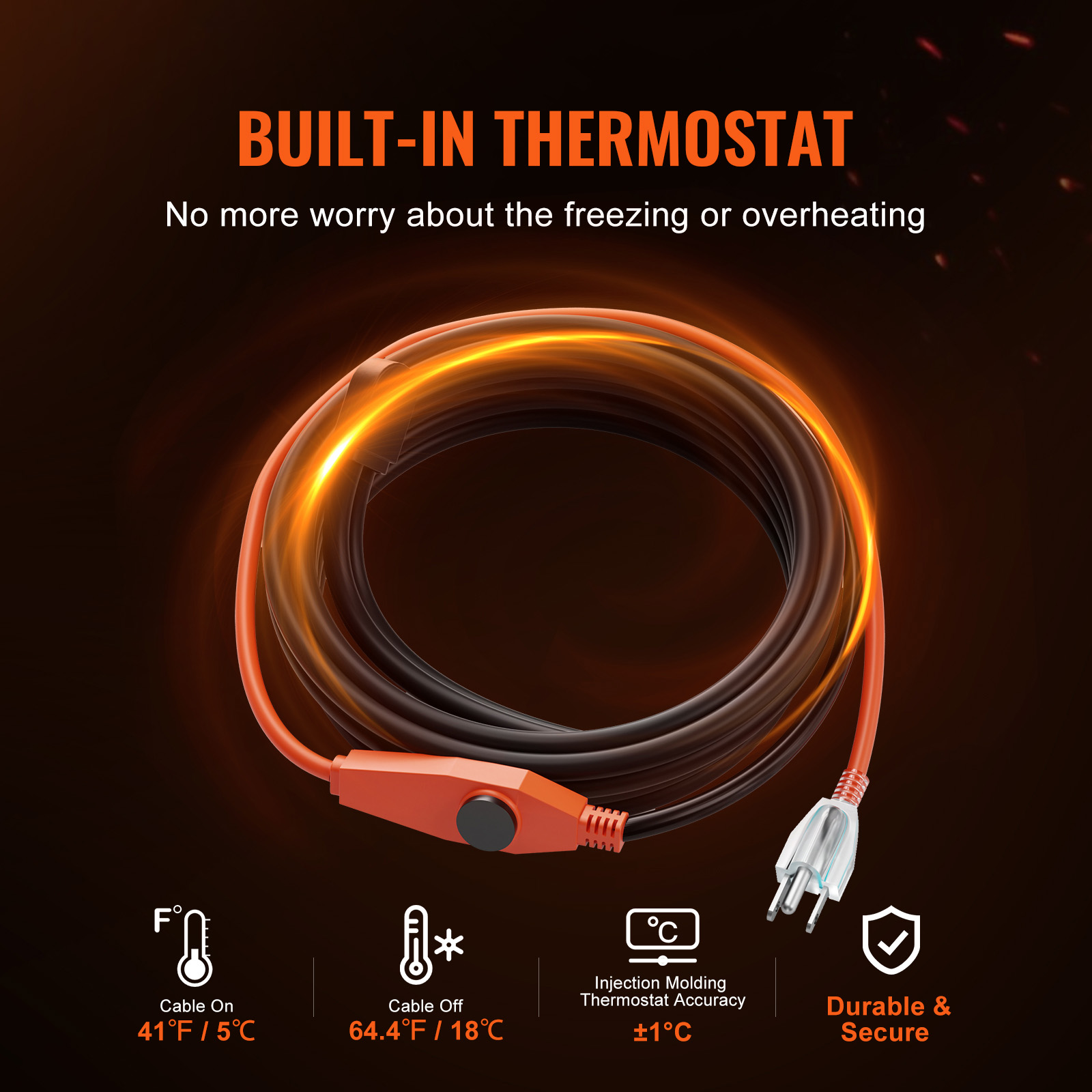 VEVOR SCHGLGWQGDJR05859V1 Tubular-Pipe-Wrap - View #2