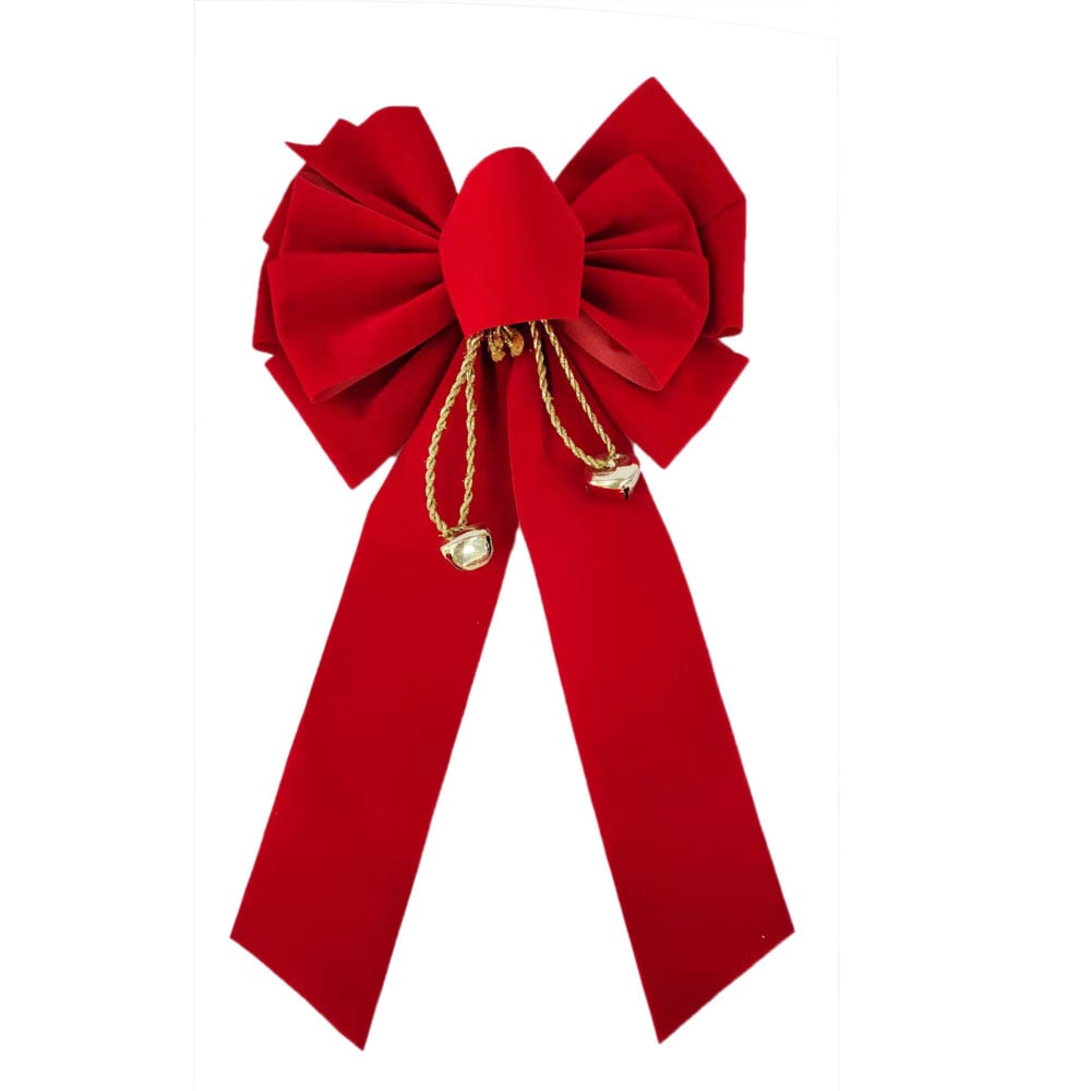Artificial Gift Ribbon Edged Wrinkle Christmas Ribbon Velvet Gold