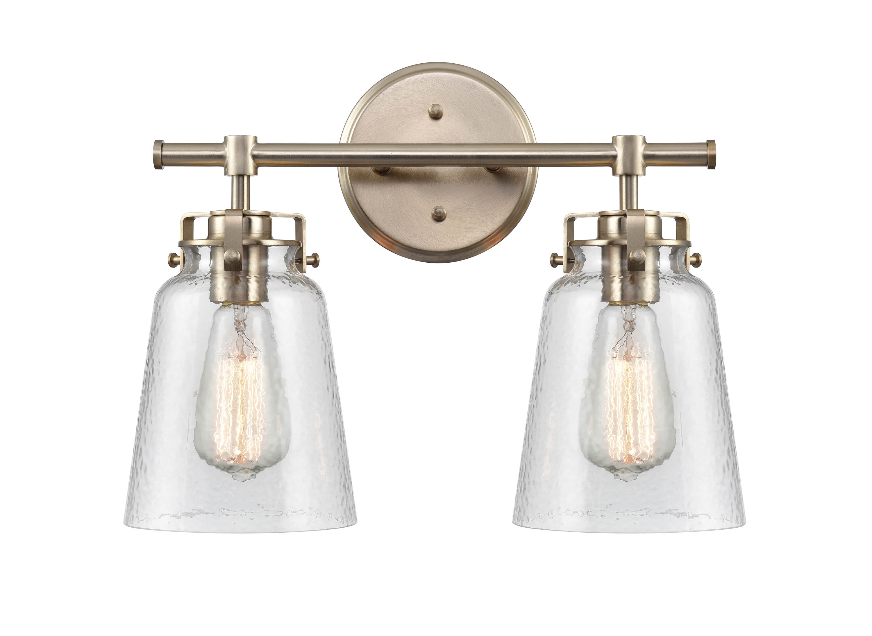 Millennium Lighting 4412-MG Amberose 16-in 2 -Light Brushed Gold Modern/contemporary Vanity light