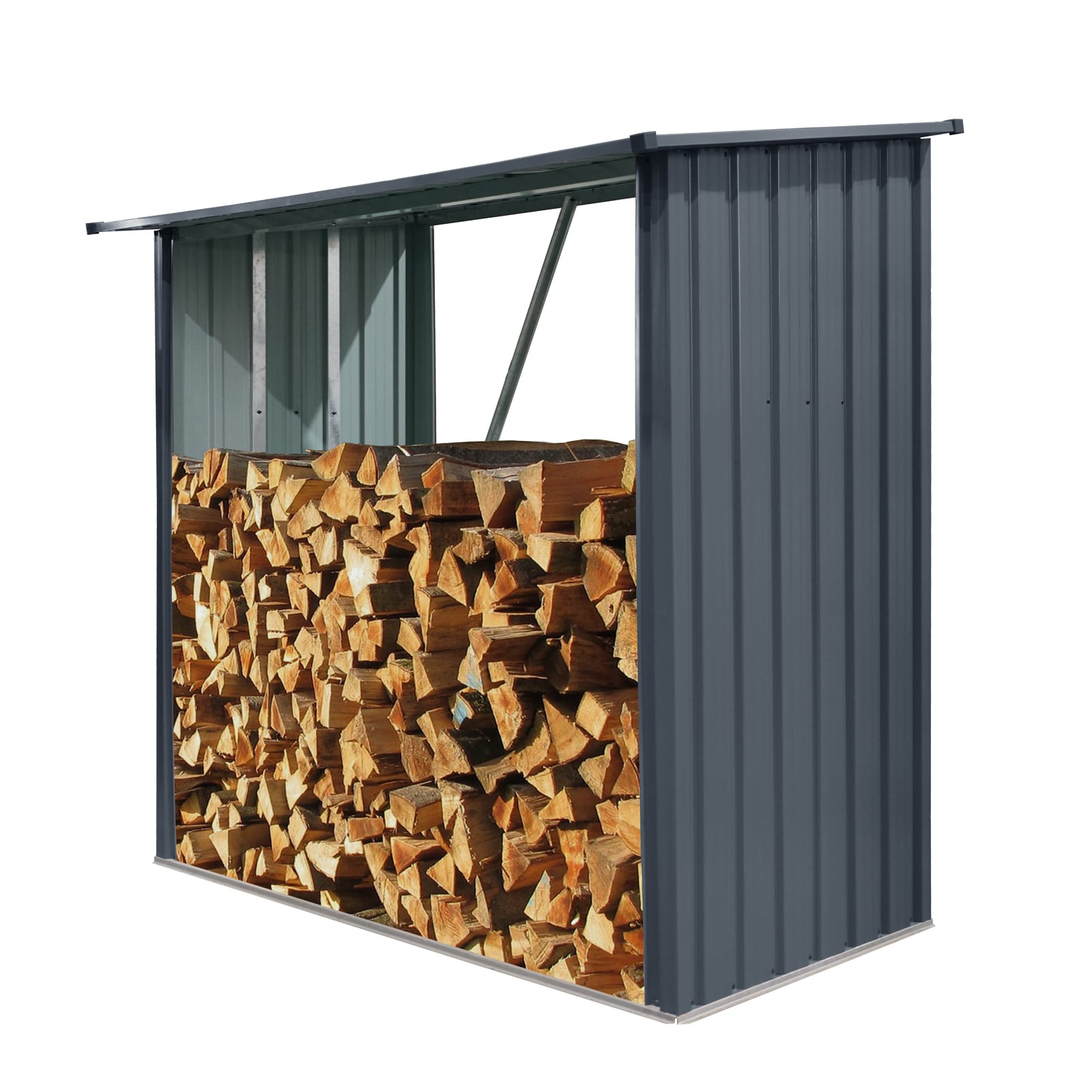 Runesay HB02ODHT-13 29.7-Inches x 129.9-Inches x 62.2-Inches Steel Log rack