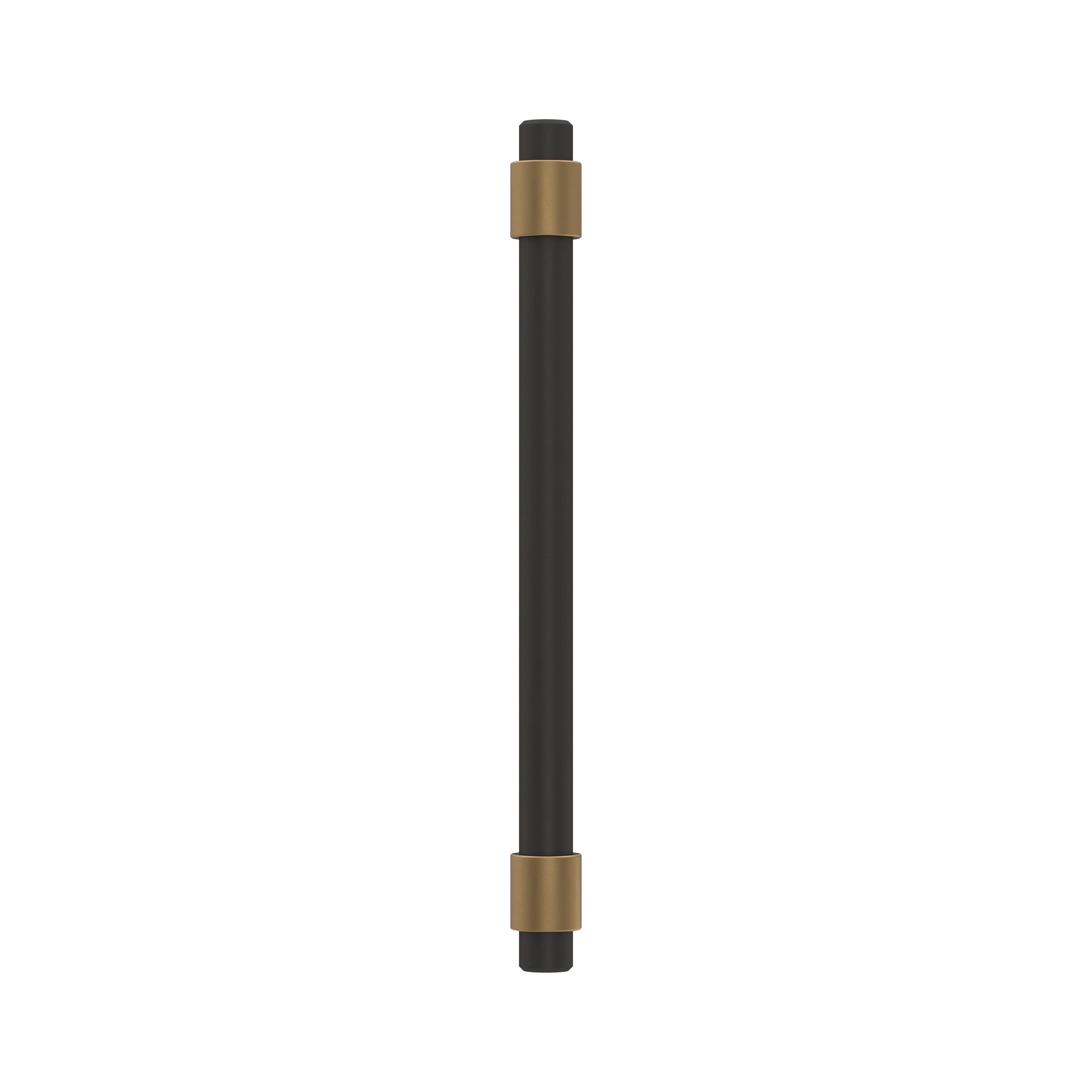 Matte Black and Bronze Modern Cabinet Bar Pull