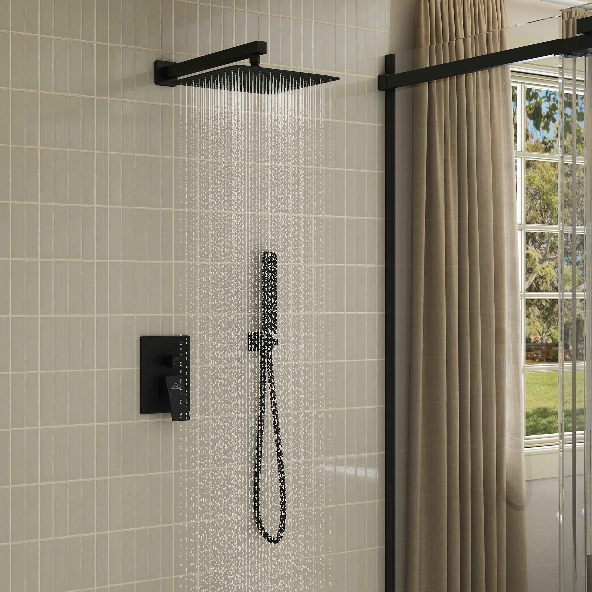 CASAINC M6066-A-10-MB Showerhead-Bar-Panels - View #5