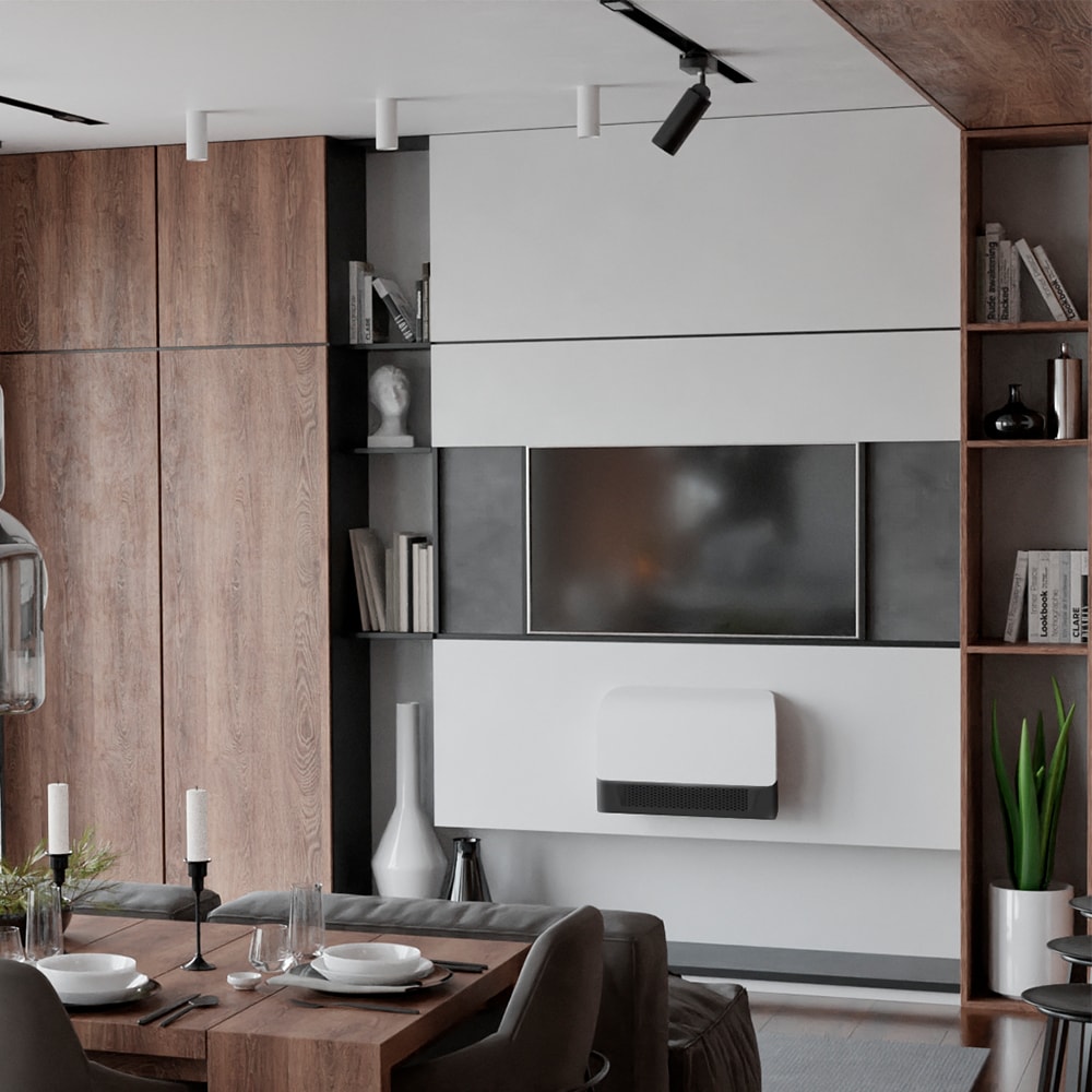 White Infrared Wall Heater with WiFi and Thermostat