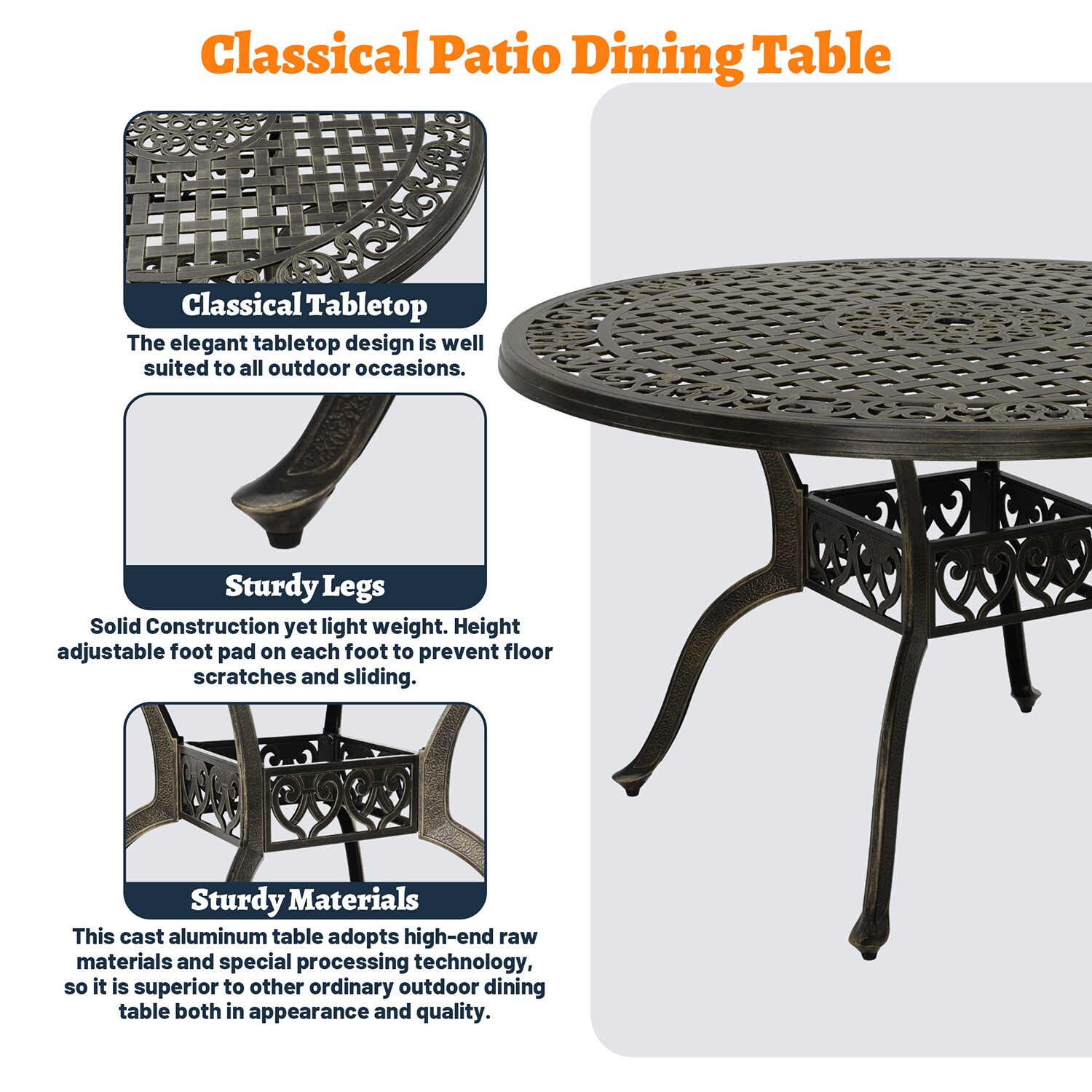 Dimakai DK-XG120NXG34 Patio-Tables - View #5