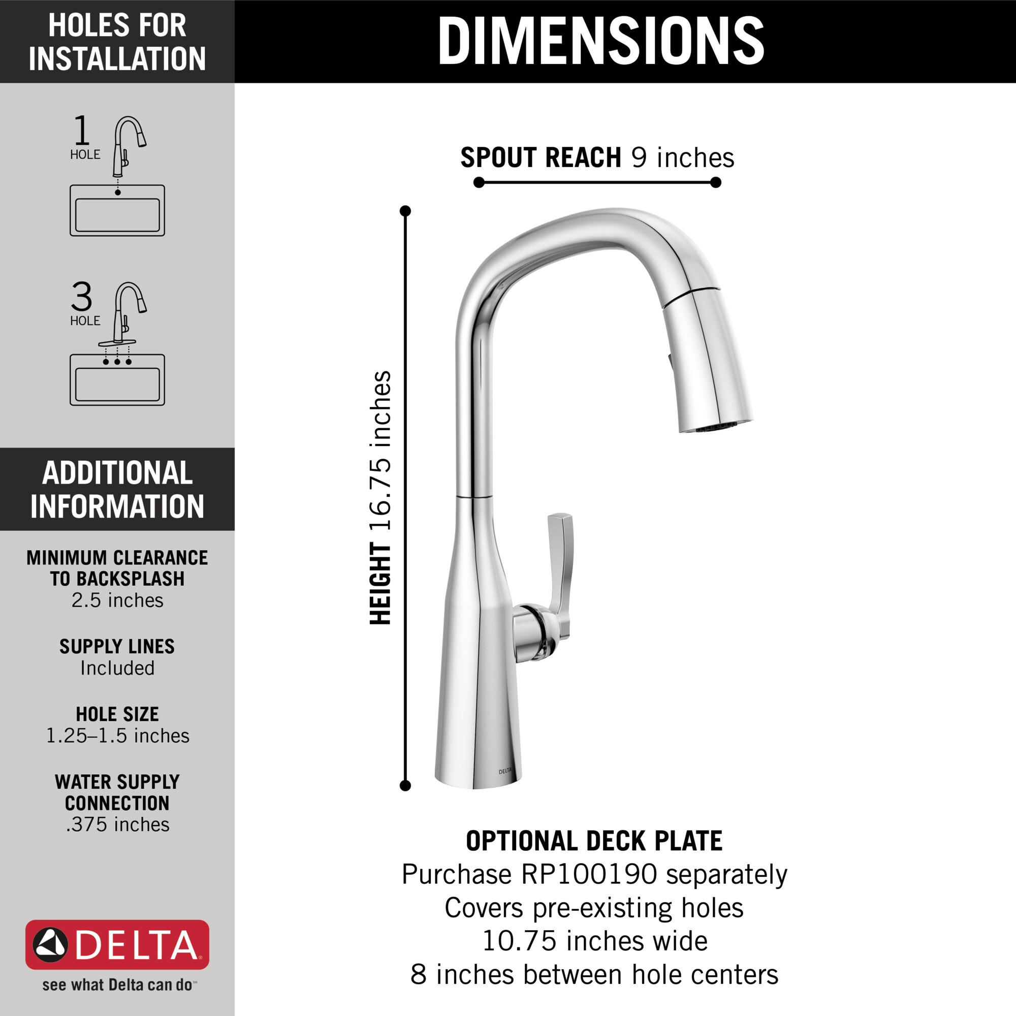 Delta 9176-PR-DST Kitchen-Faucets - View #4