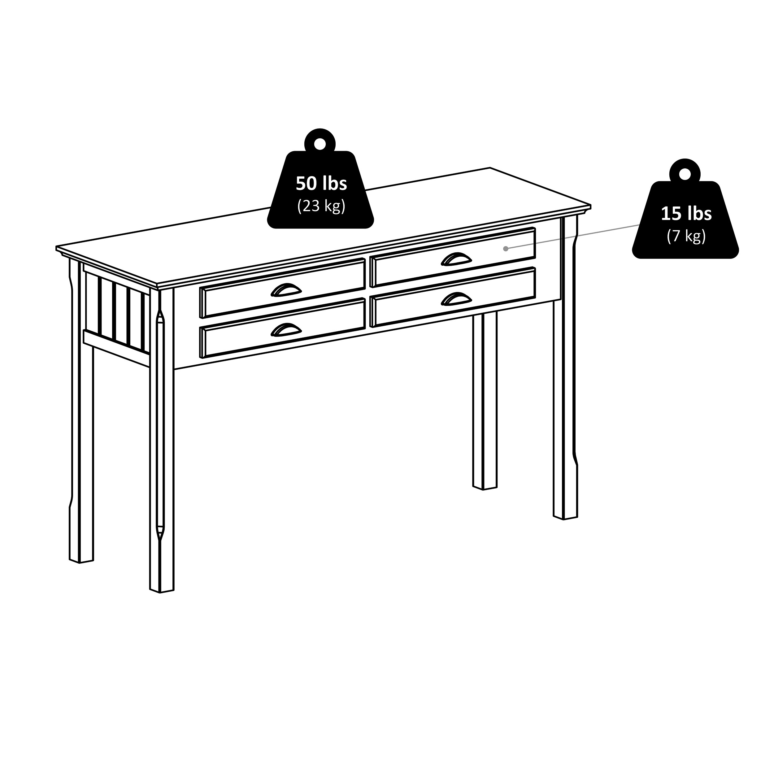 Winsome Wood 20450 Console-Sofa-Tables - View #10