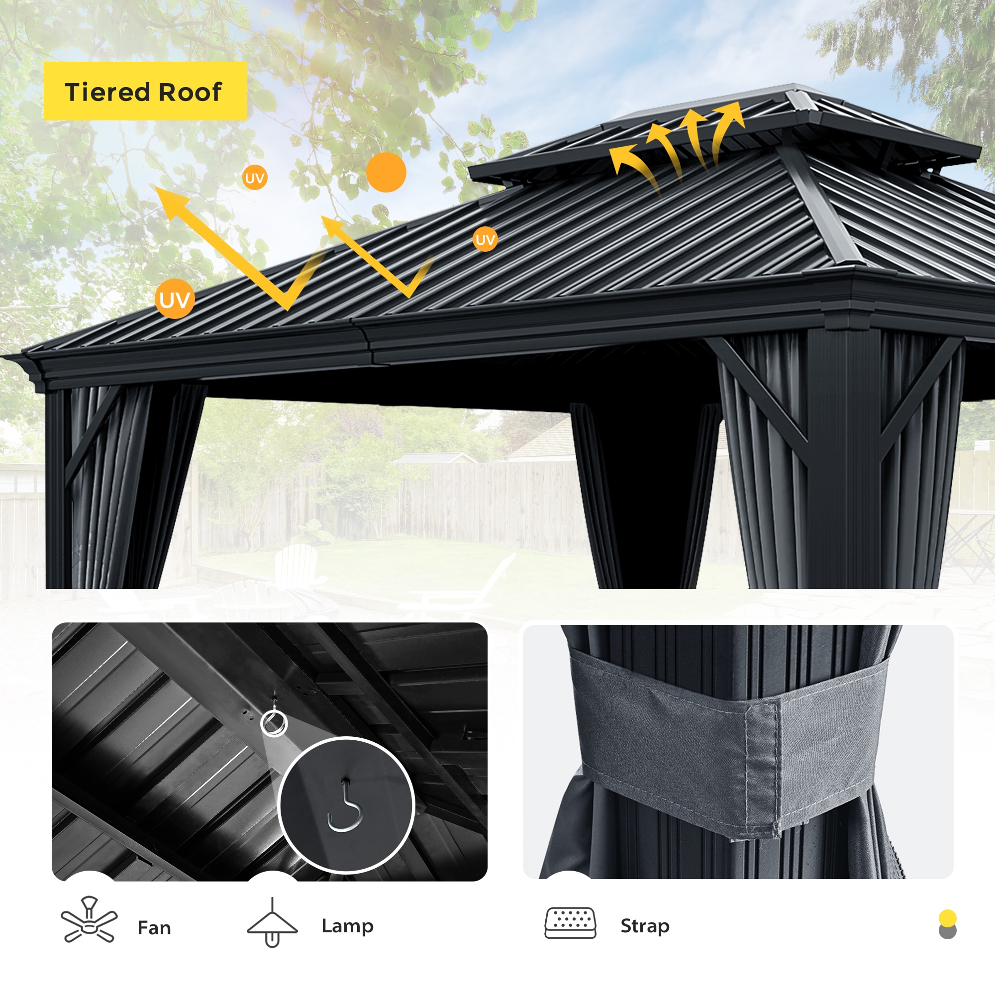  CP-ZPTPS-H-WL2 Wood-Resin-Gazebos - View #6