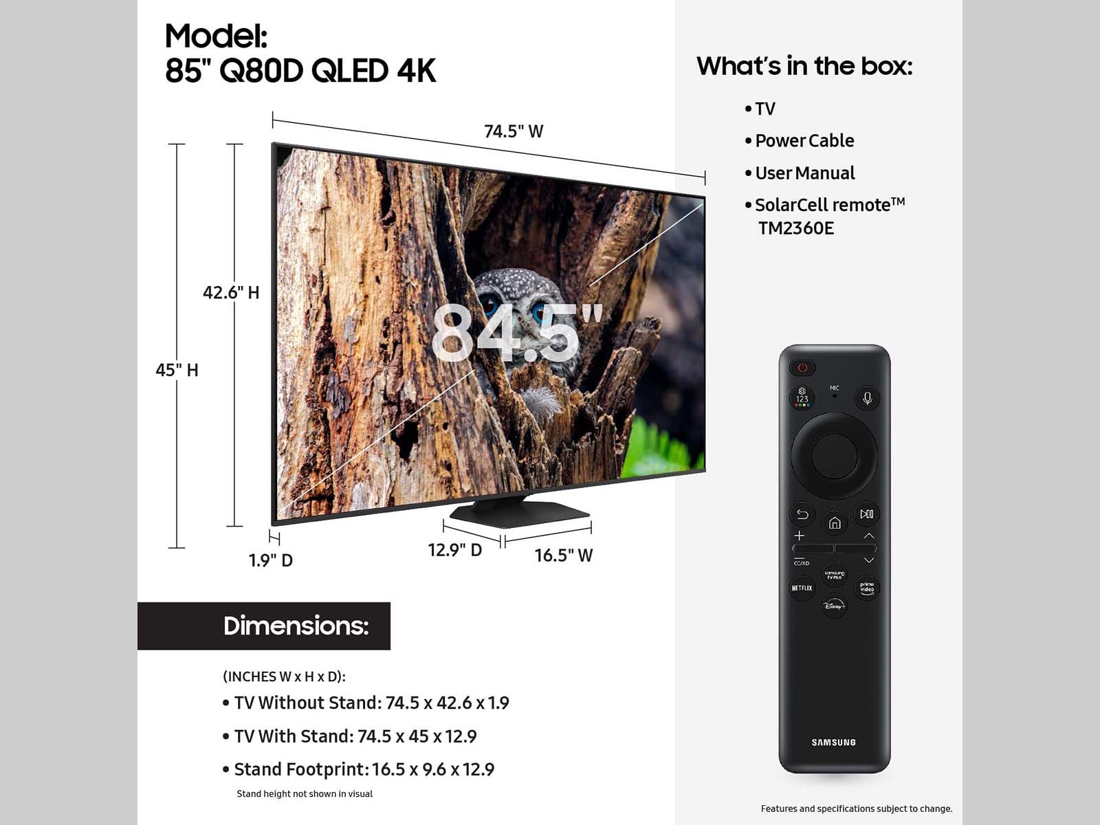 Samsung QN85Q80DAFXZA tvs - View #5