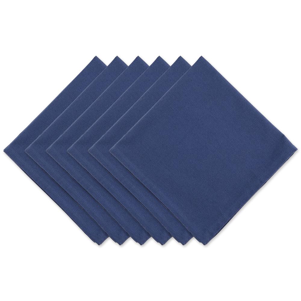 Set of 24) Elrene Home Fashions Everyday Casual Prints Assorted Fabric  Napkins