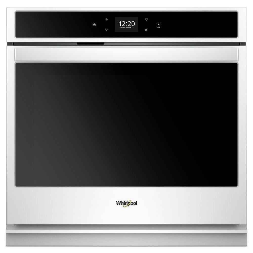 Whirlpool Smart 27 In Smart Single Electric Wall Oven Self Cleaning