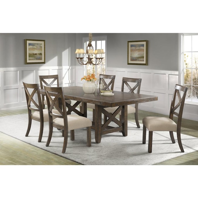Picket House Furnishings, Dining Room Table With Bench With Back