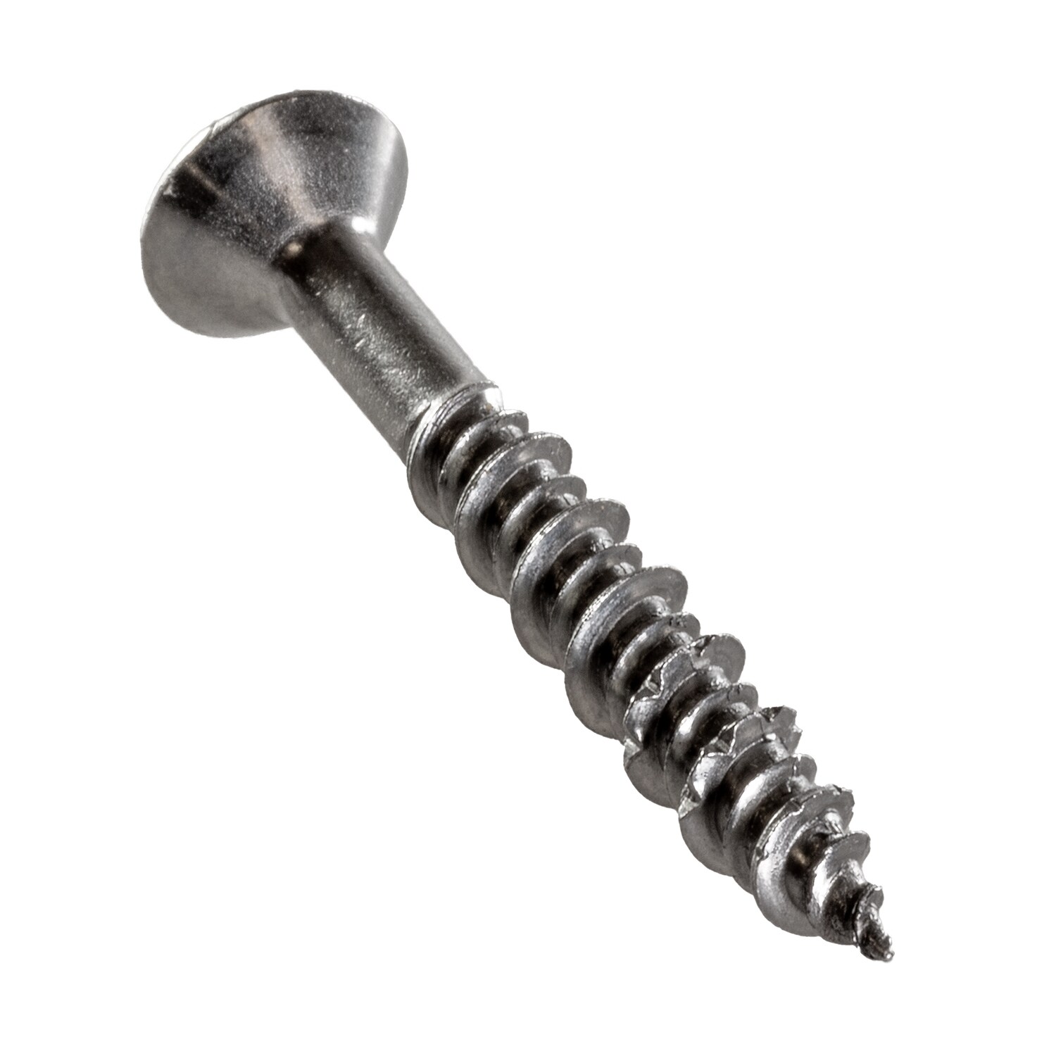 Simpson Strong-Tie #10 x 1-1/2-in Stainless Steel Exterior Wood Screws  (12-Per Box) in the Wood Screws department at
