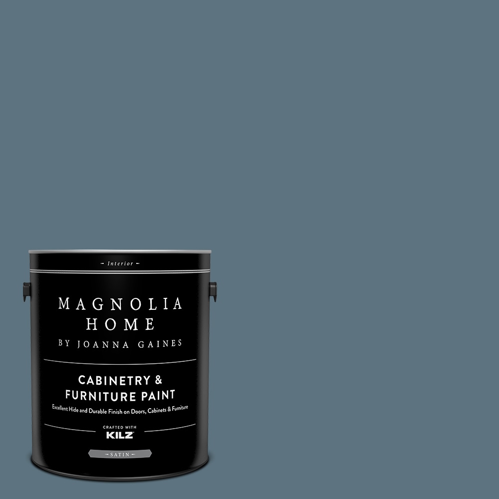 Magnolia Home MAG116-4141123  by Joanna Gaines Satin Blue Skies MAG116 Tintable Cabinet Furniture Paint Enamel ( 1-gallon )
