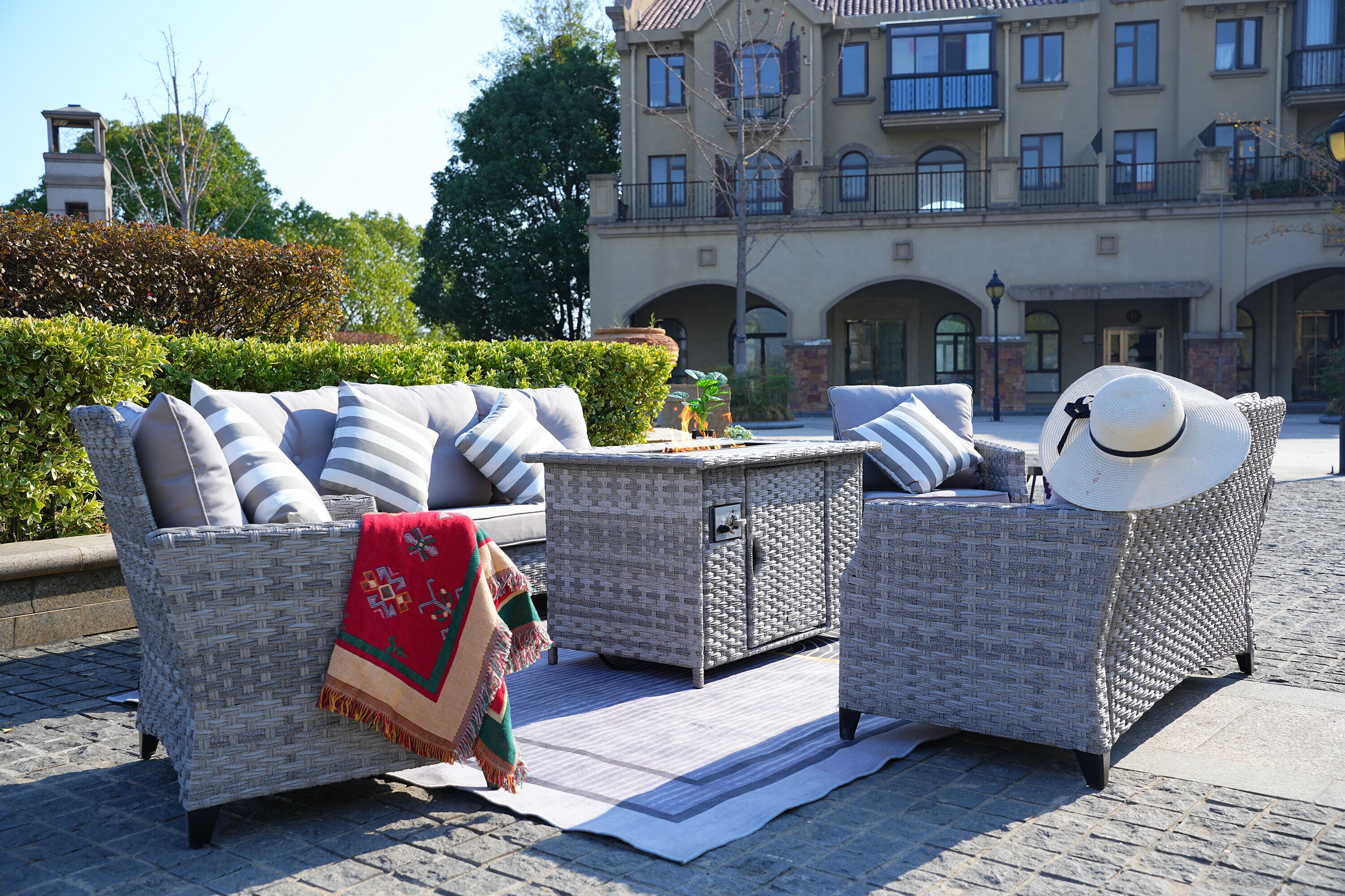 Moda Furnishings MOF-1803-H Patio-Conversation-Sets - View #2