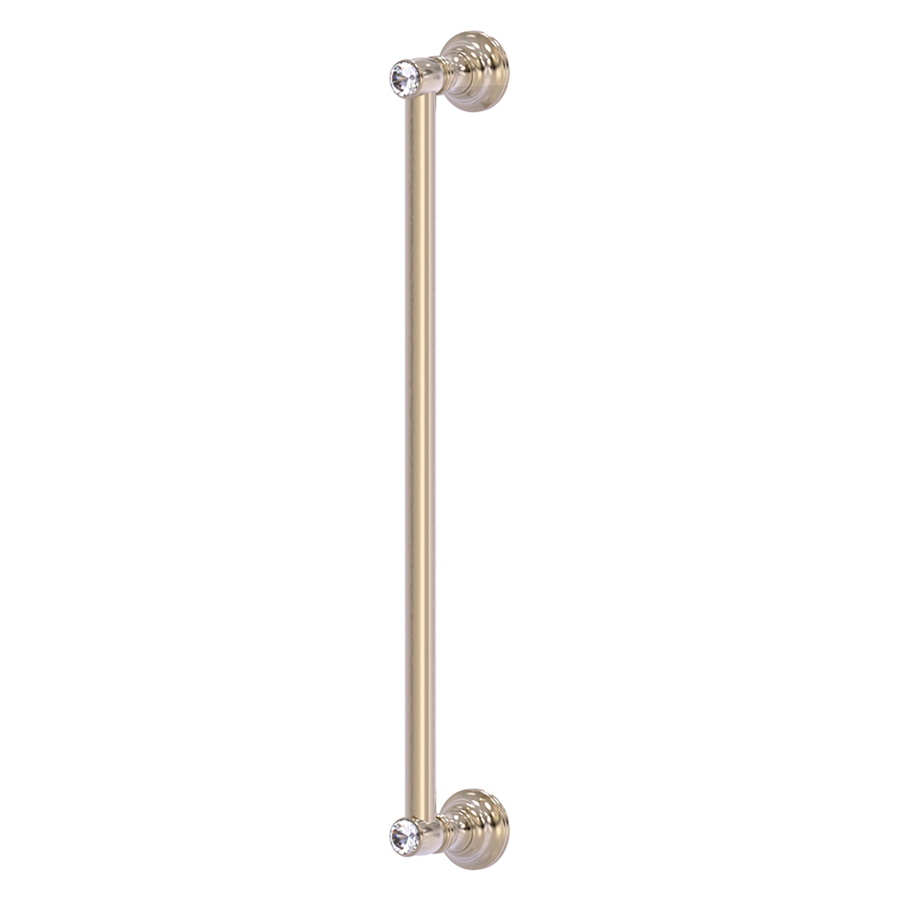 Allied Brass CC-3-18-PEW Carolina Crystal 18-in , 457mm Center to Center Antique Pewter Dual Mount Cylindrical Bar For Use on Appliances Drawer Pulls