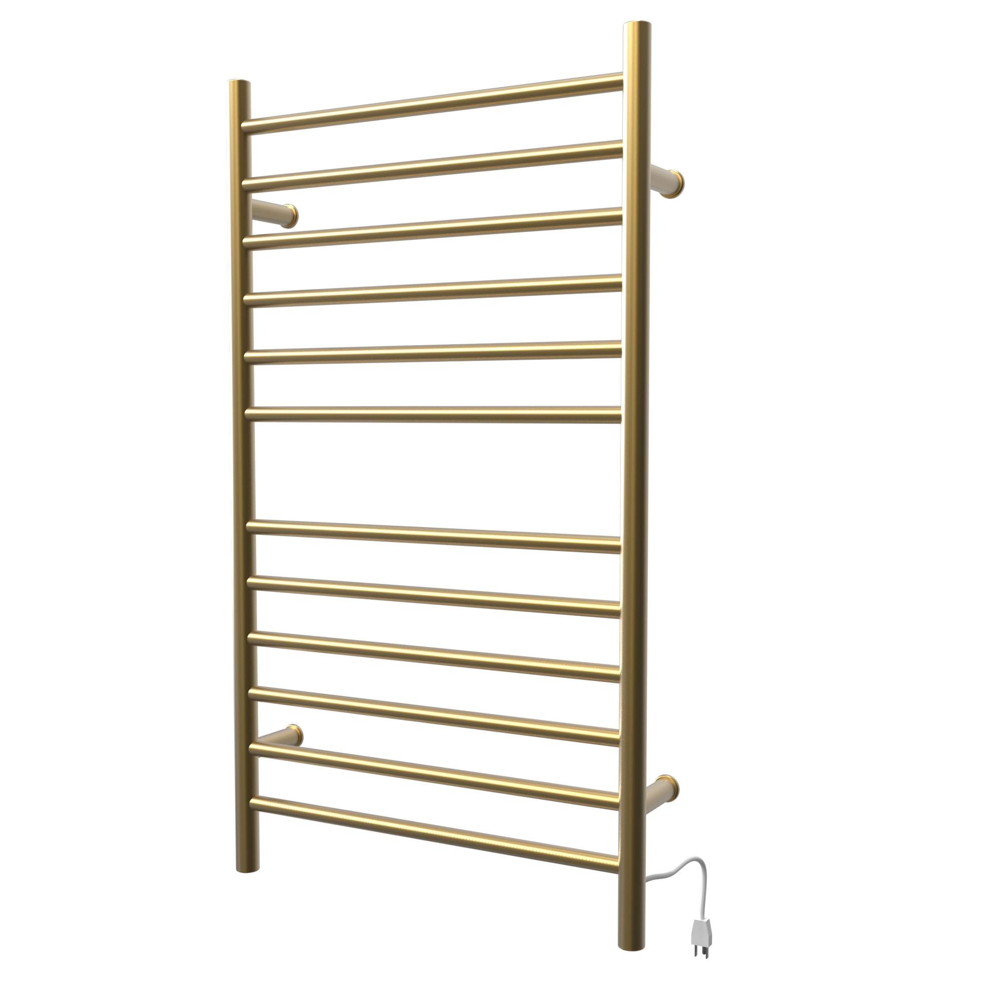 Radiant Satin Brass Wall Mounted Stainless Steel Towel Warmer