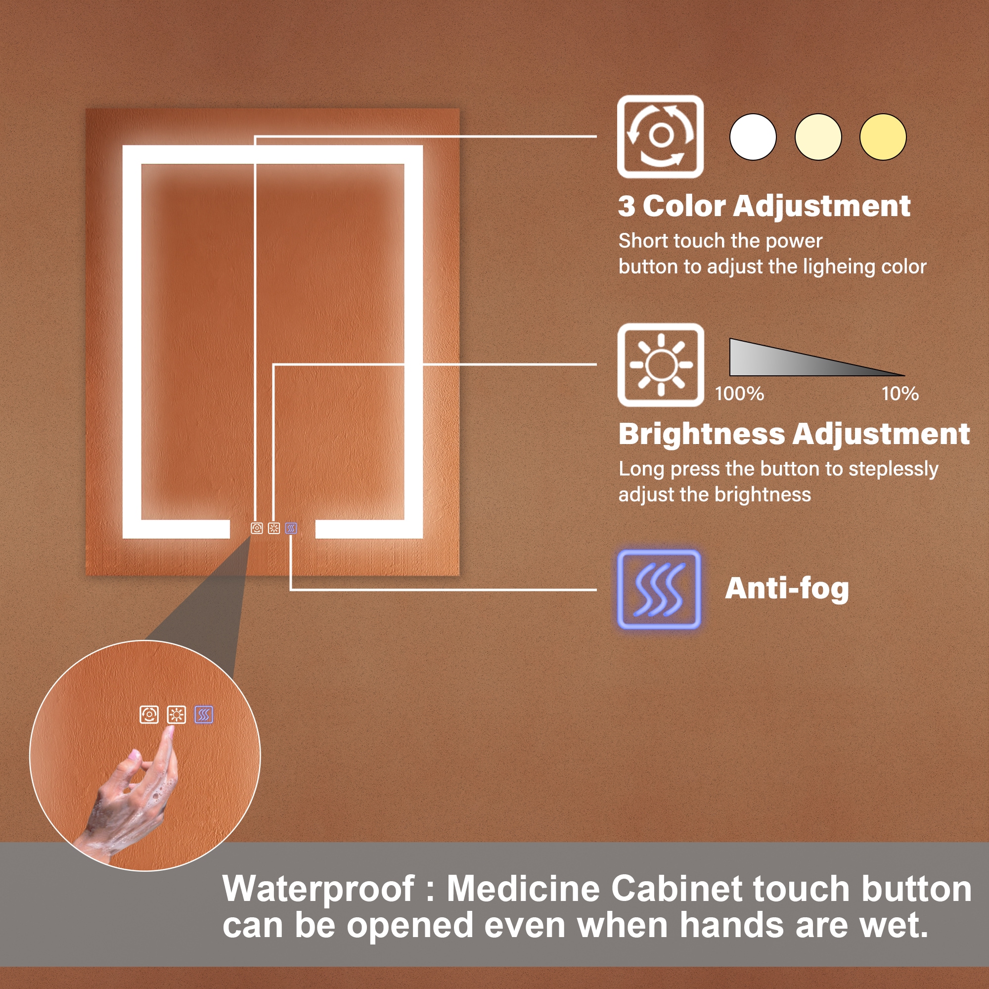ExBrite DHMC2430V3R Bathroom-Medicine-Cabinets - View #6
