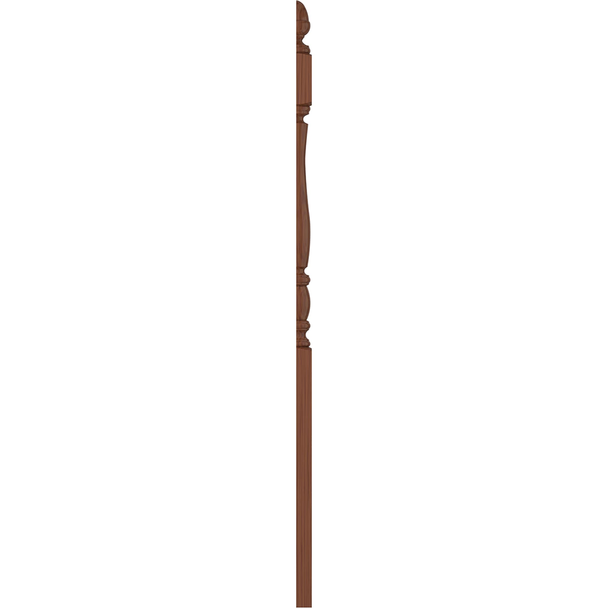 L.J. Smith Stair Systems LJP-3242 1-2-C 3-in x 57.4375-in Unfinished Cherry Stair Newel Post