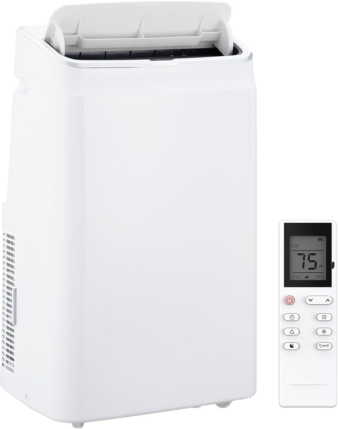 WhizMax Portable Air Conditioner - 15000 BTU Cooling - 2 Fan Speeds - Washable Filter - 850 Sq Ft
