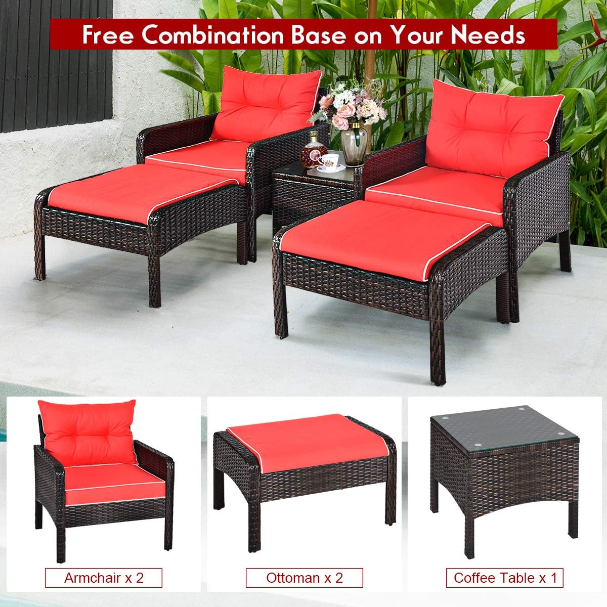 Poinic CWJ68638ARE-X Patio-Conversation-Sets - View #6