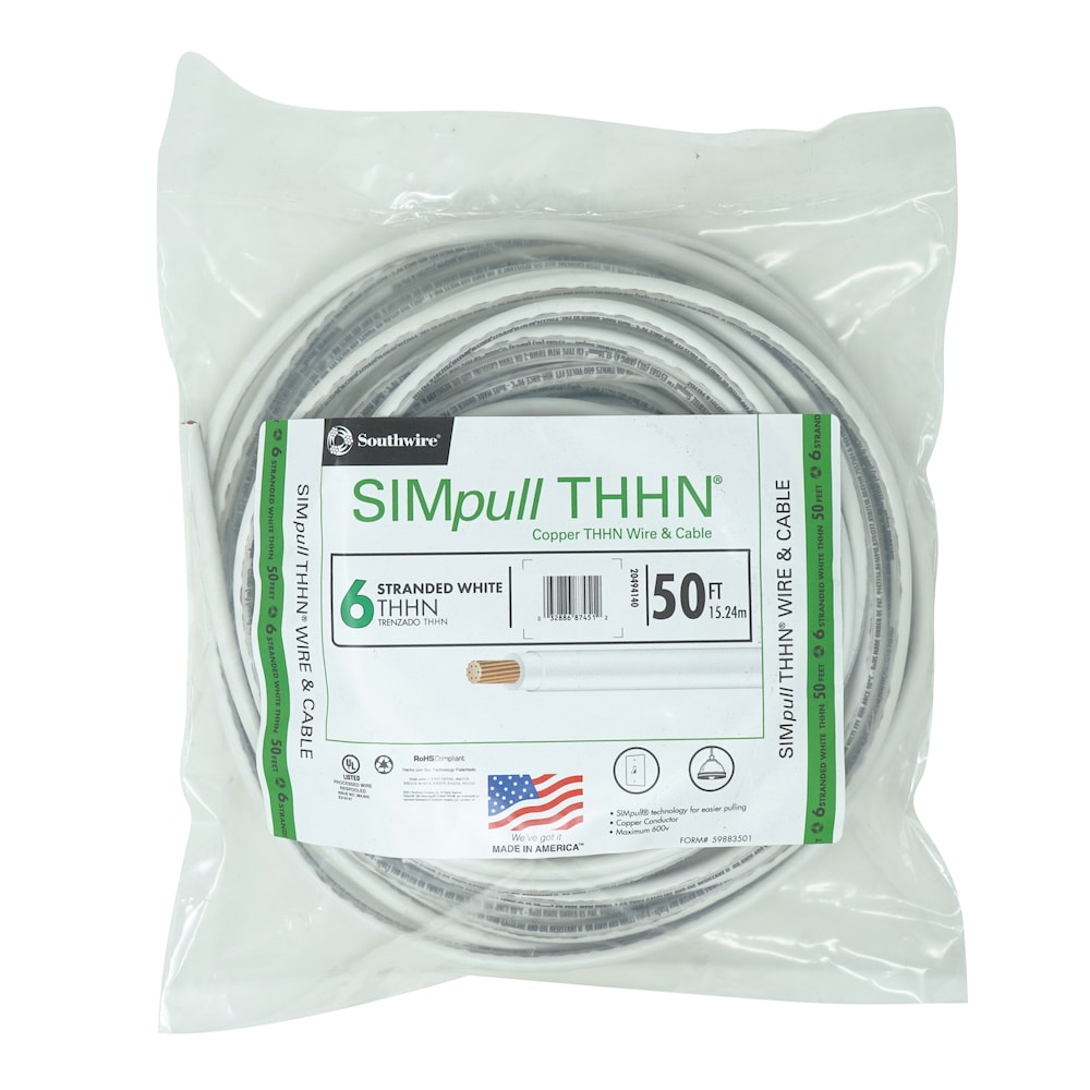 Southwire 50-ft 6-Gauge Solid Soft Drawn Copper Bare Wire (By-the