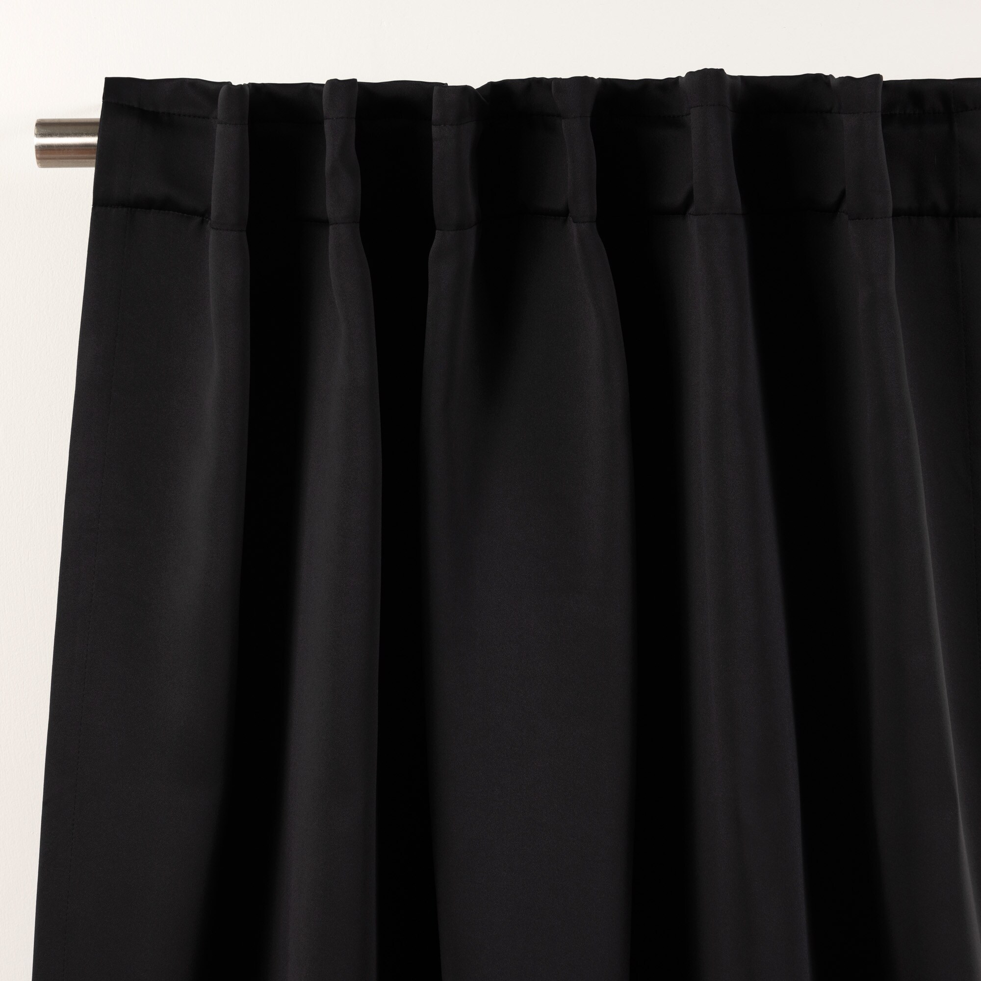 Best Home Fashion SOLID-54-BLACK curtains - View #2