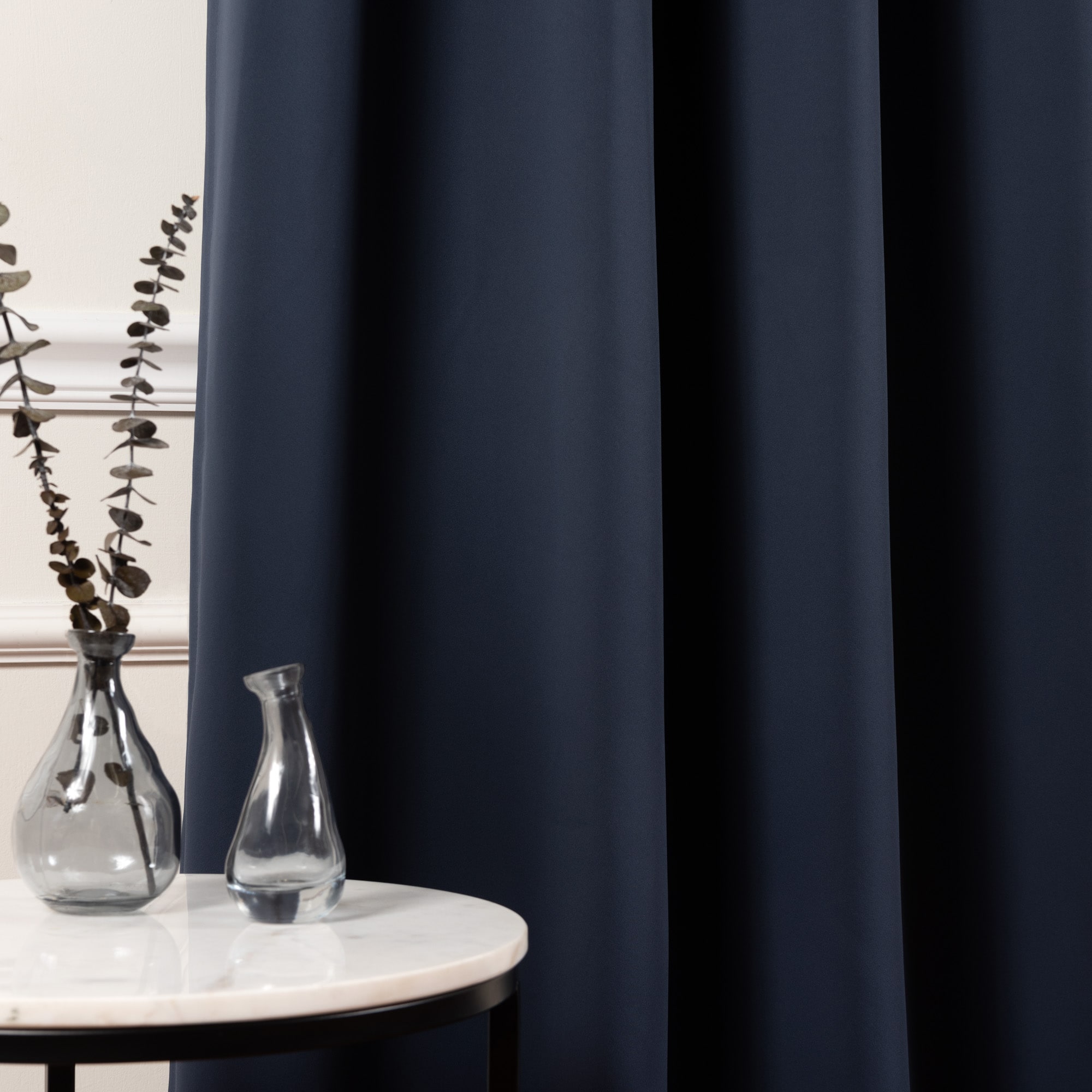 Best Home Fashion GR-WIDE-100X96-NAVY curtains - View #5
