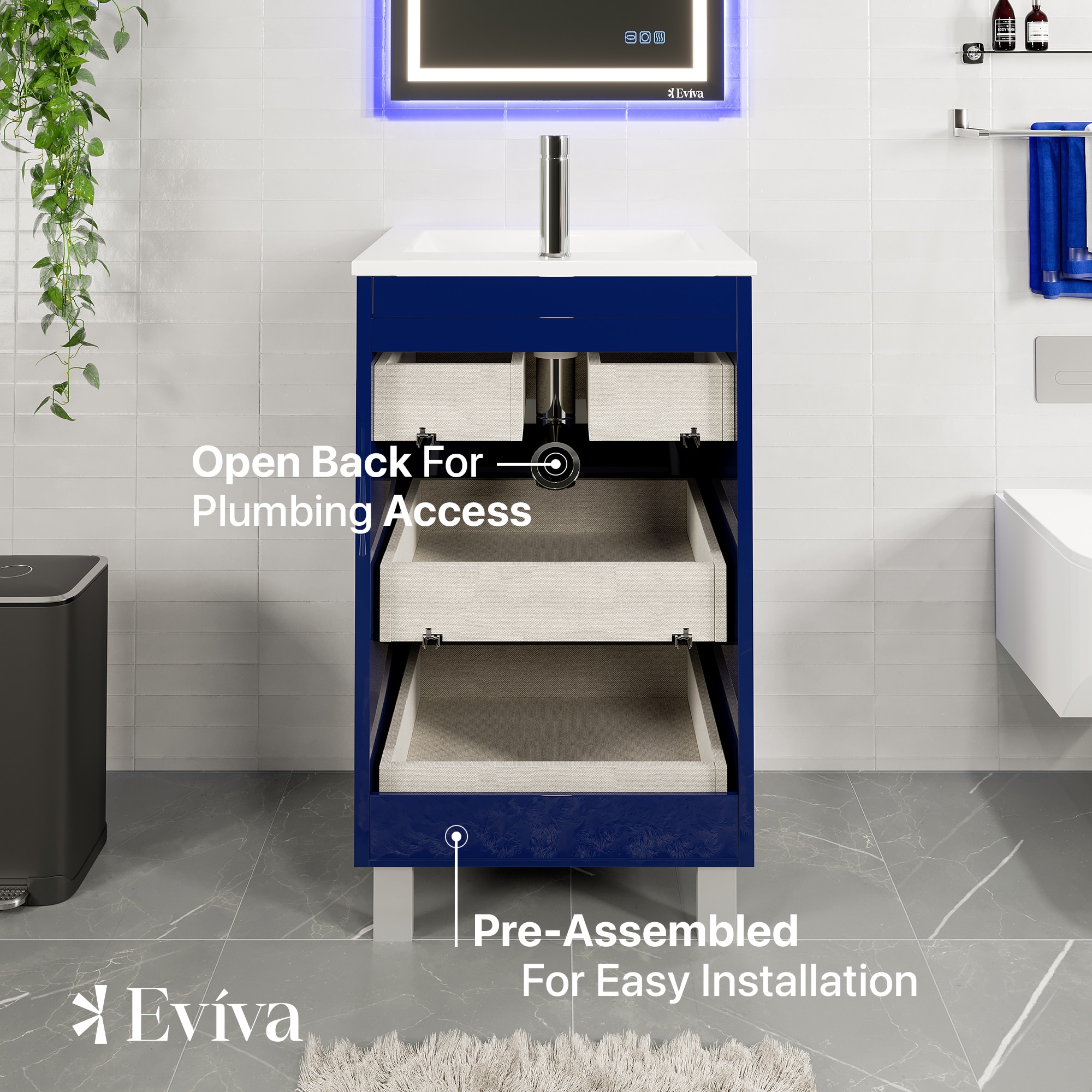 Eviva EVVN580-24BLU Bath-Vanity-Combo - View #6