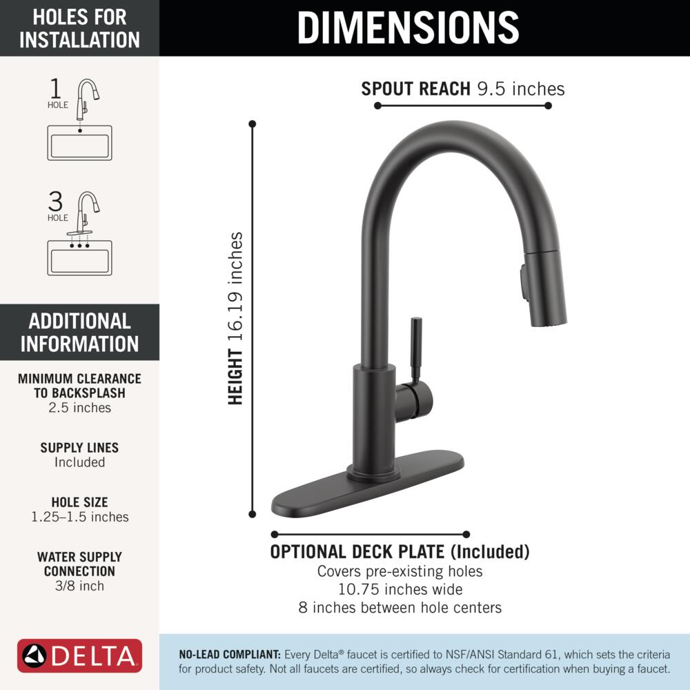 Delta 19933-BL-DST Kitchen-Faucets - View #5