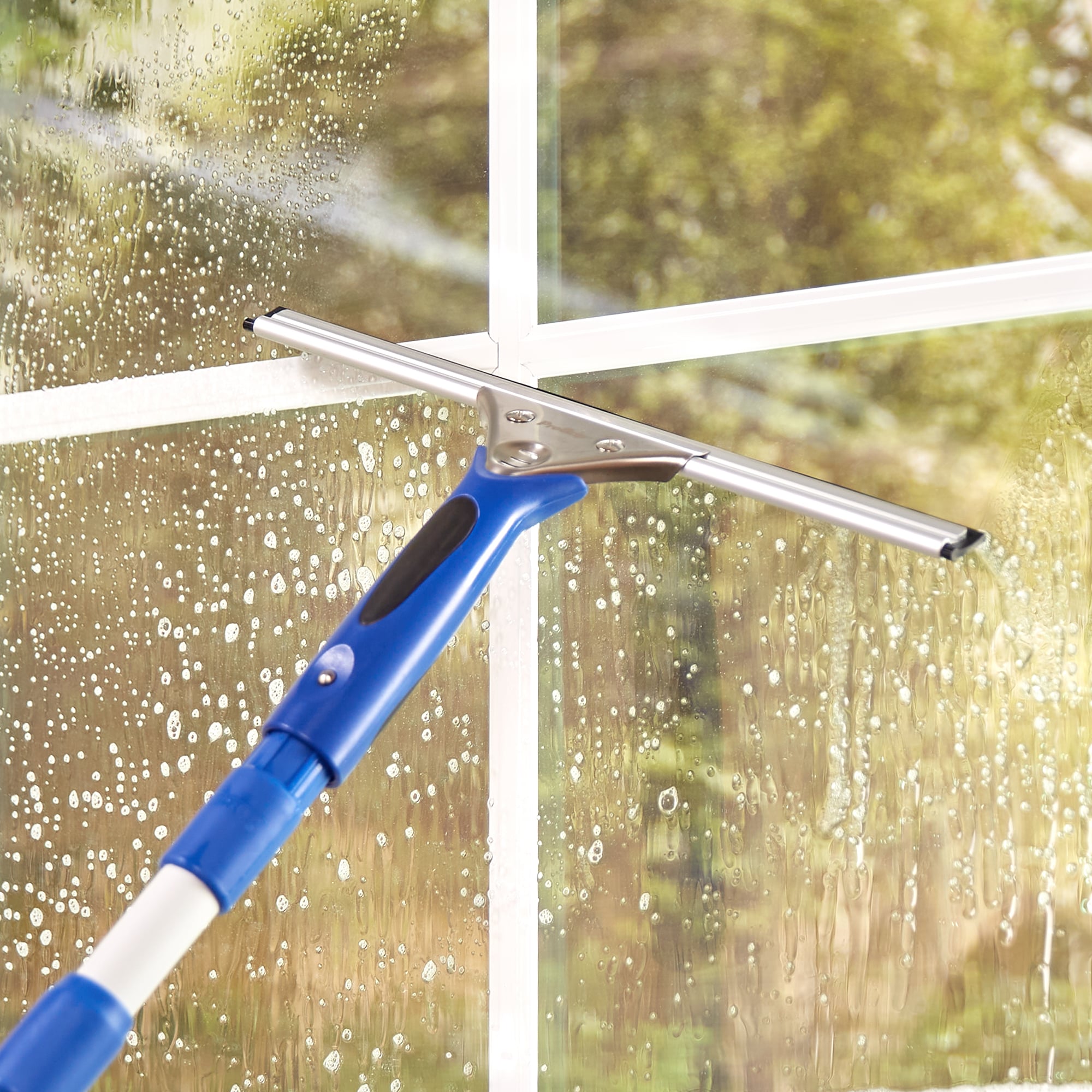 Window Squeegee Extension Pole U Bracket Window Scrubber Multifunctional  Squeegee Window Cleaning Tool For Window Washing