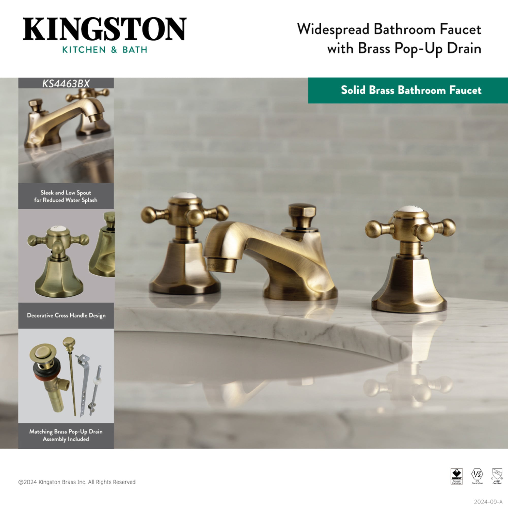 Kingston Brass WLKS4461BX Lavatory-Faucets - View #4